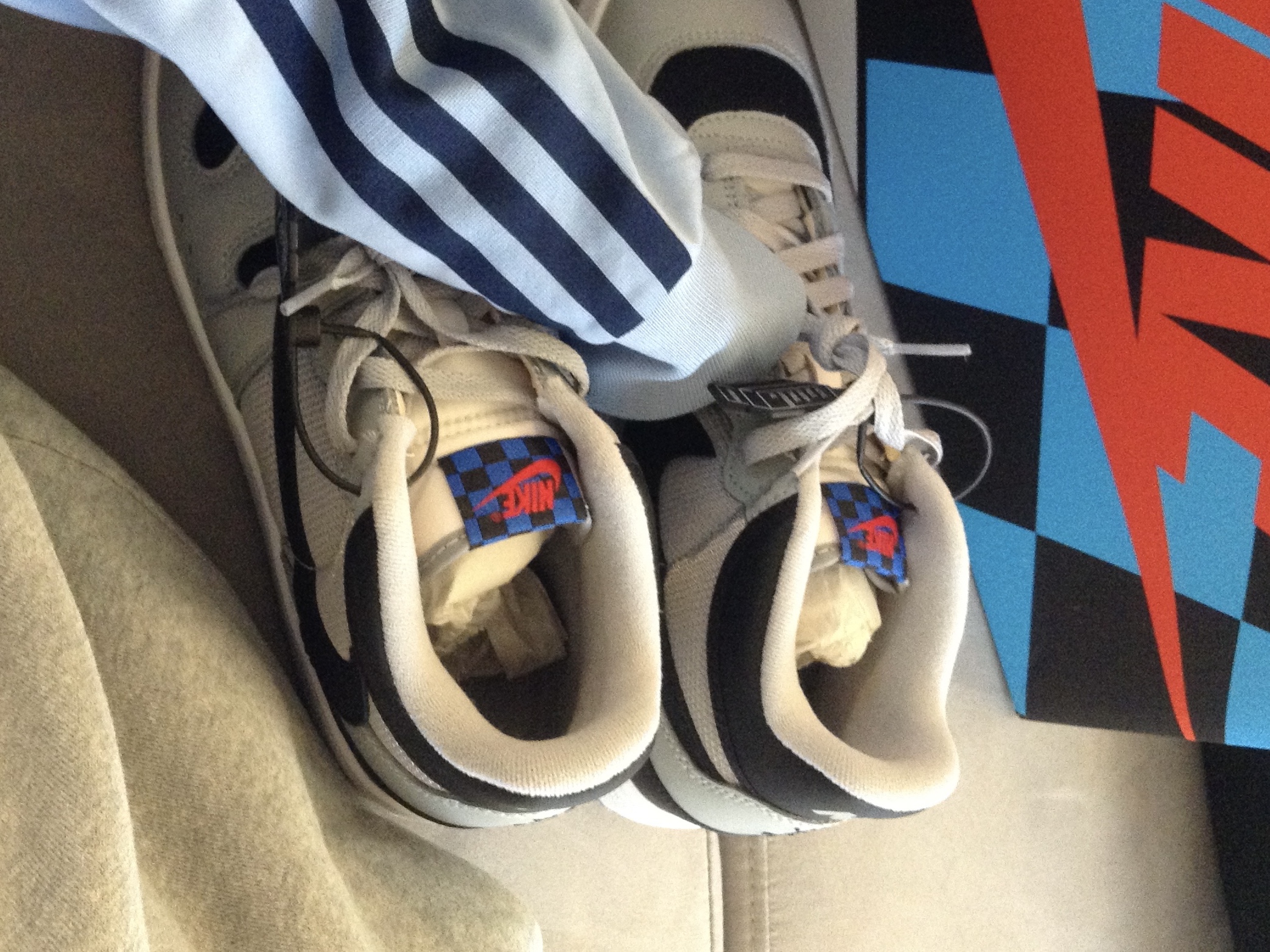 Nike x Travis Scott Mac Attack SP Light Smoke Grey, Adidas Beckenbauer Track Top Ambient Sky - KR Sizing 착용 스타일 - 3