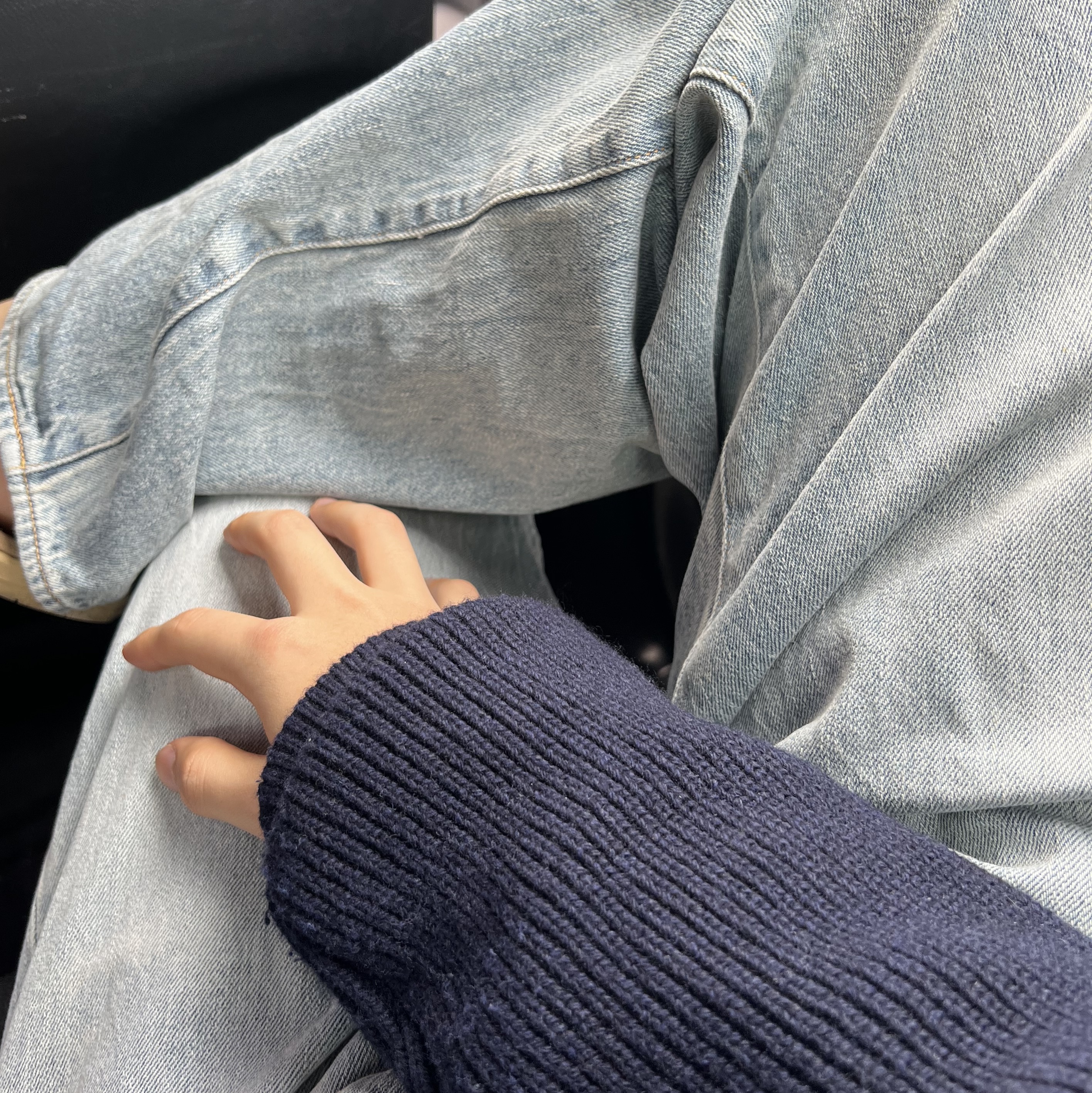 Comoli 5P Denim Pants Bleach - 23SS 착용 스타일 - 1