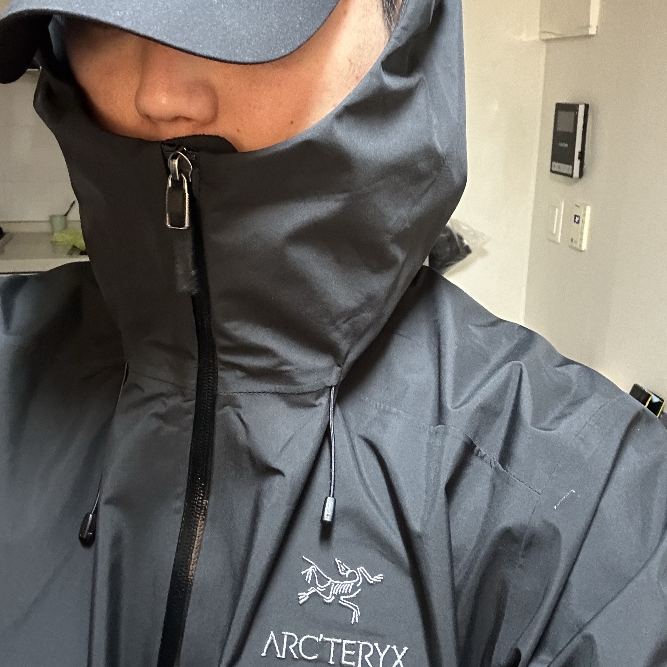 Arc'teryx Beta LT Jacket Black 착용 스타일