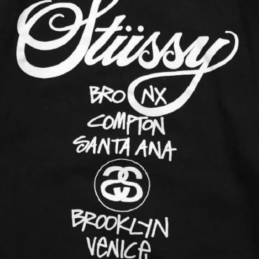 Stussy World Tour Crew Black 2022 착용 스타일 - 2
