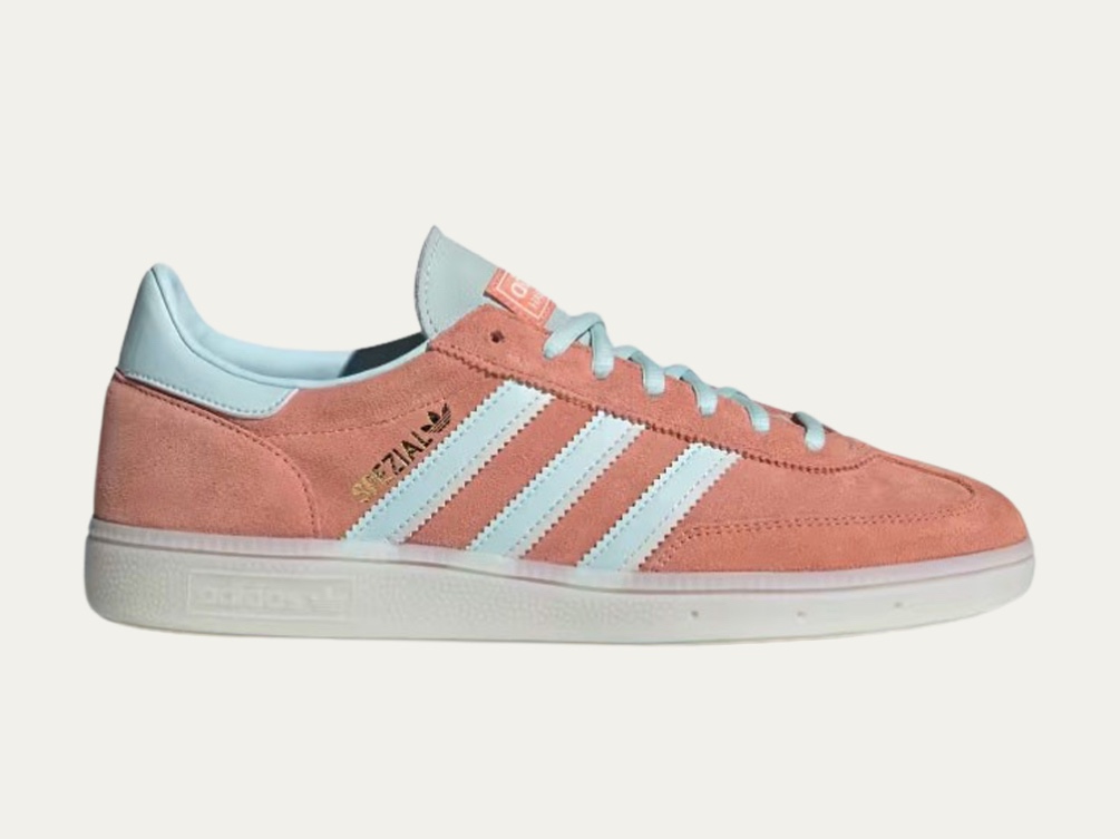(W) Adidas Spezial Handball Clear Pink, Adidas Spezial Handball Wonder Clay Almost Blue 착용 스타일 - 2