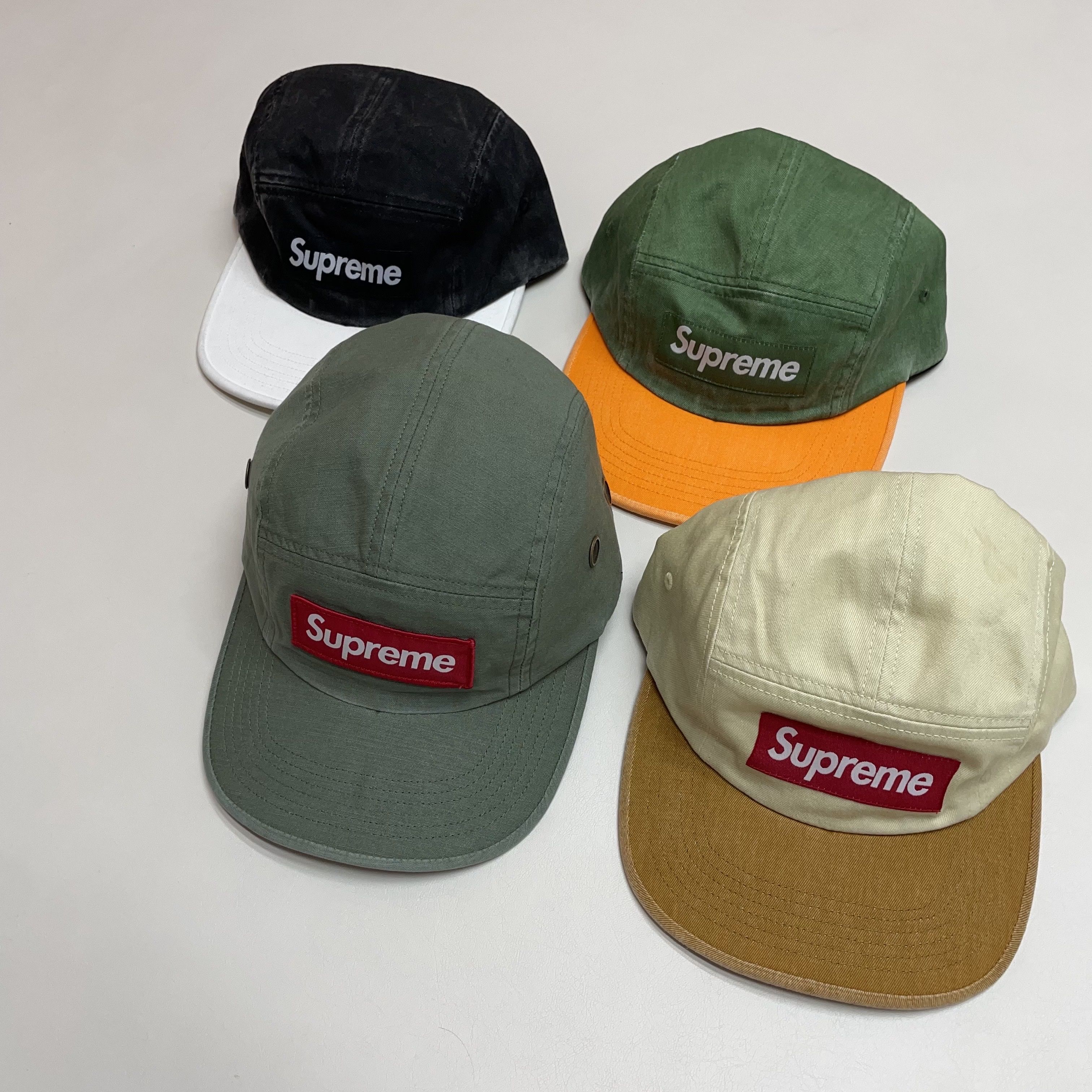 Supreme Military Camp Cap Olive - 24SS, Supreme Pigment 2-Tone Camp Cap Natural - 24SS 착용 스타일 - 2