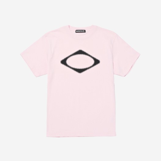 (W) 미스치프 롬버스 블러 티셔츠 라이트 핑크