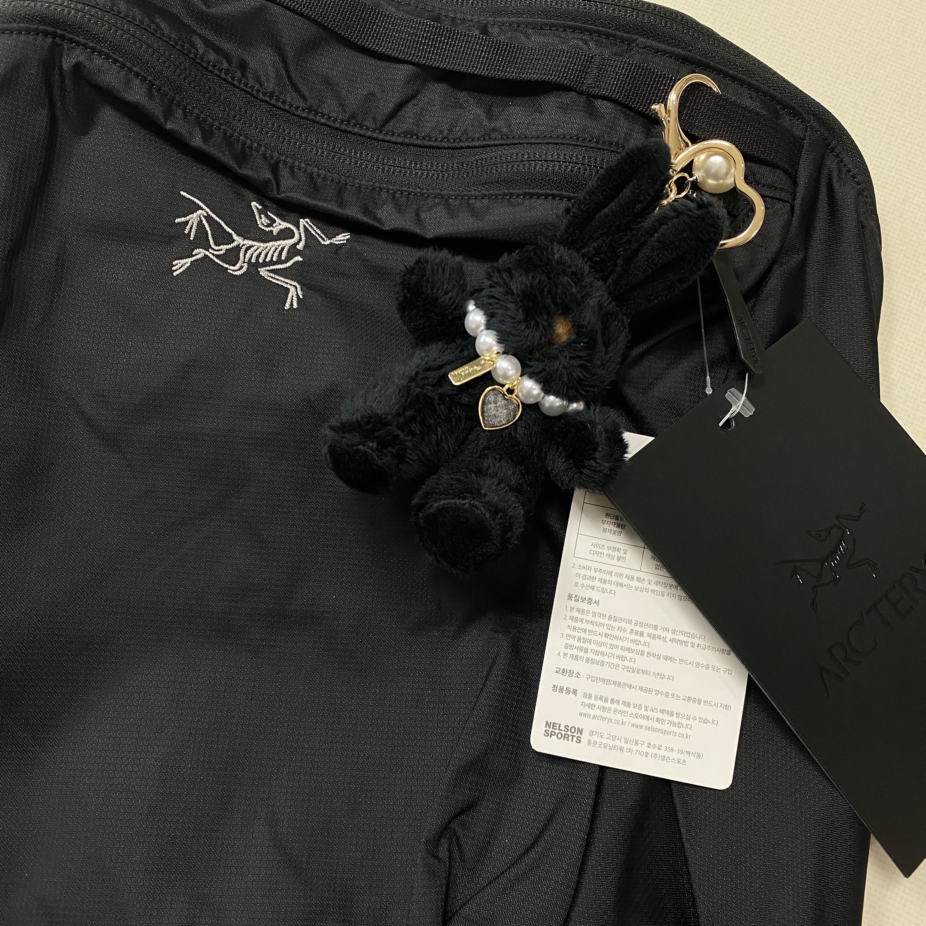 Arc'teryx Heliad 15 Backpack Black 착용 스타일