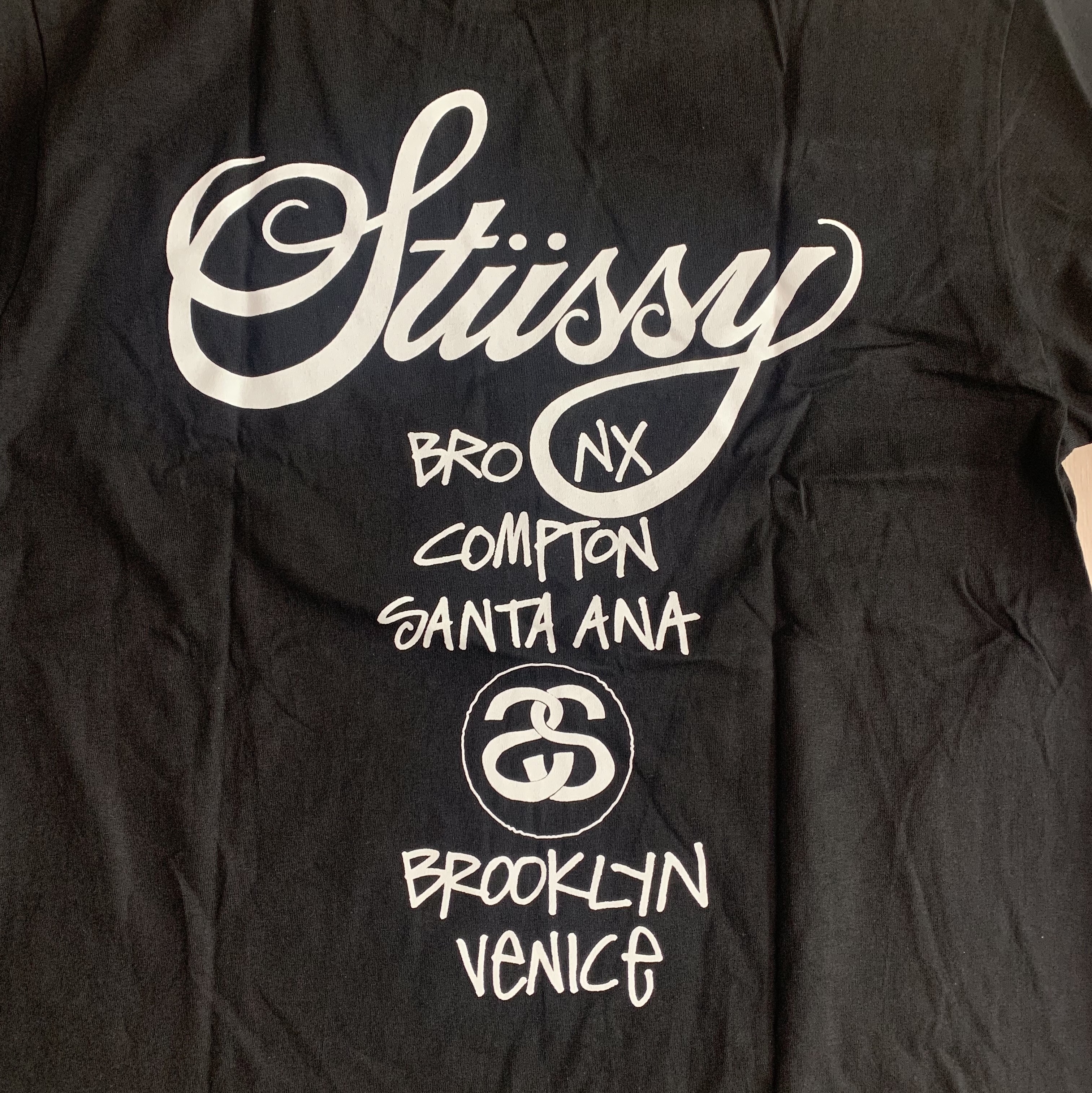 Stussy World Tour LS T-Shirt Black 착용 스타일 - 4