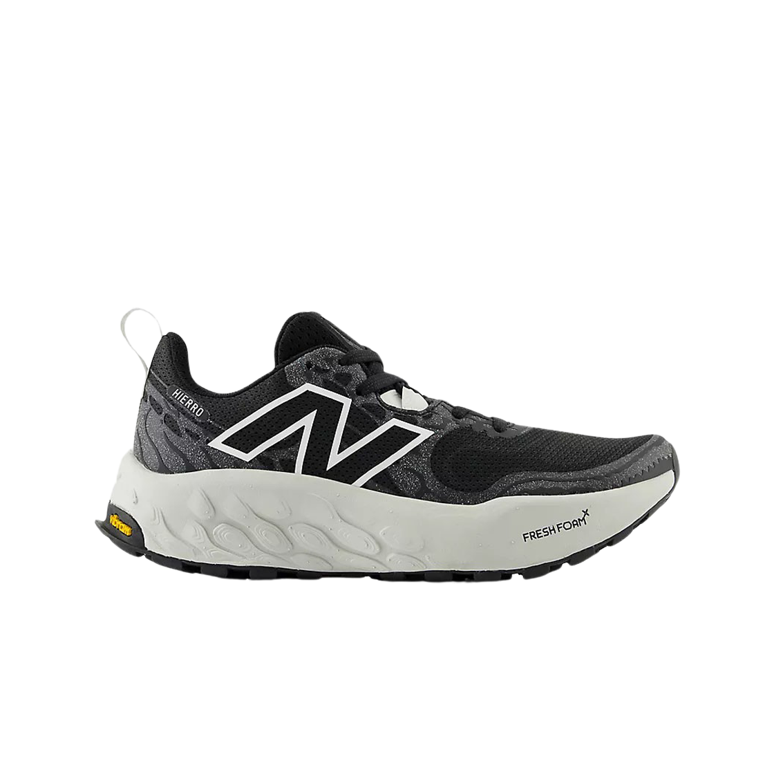 (W) 뉴발란스 프레쉬 폼 X 이에로 v8 블랙 씨 솔트 - D 와이드((W) New Balance Fresh Foam X Hierro v8 Black Sea Salt - D Wide)