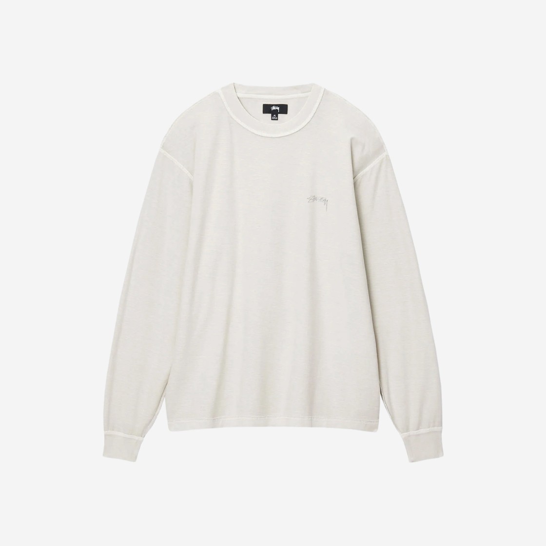 Stussy Lazy LS T-Shirt Bone 상세 이미지 1