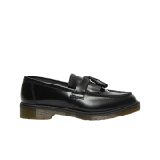 Dr. Martens Adrian Polished Smooth Leather Tassel Loafers Black