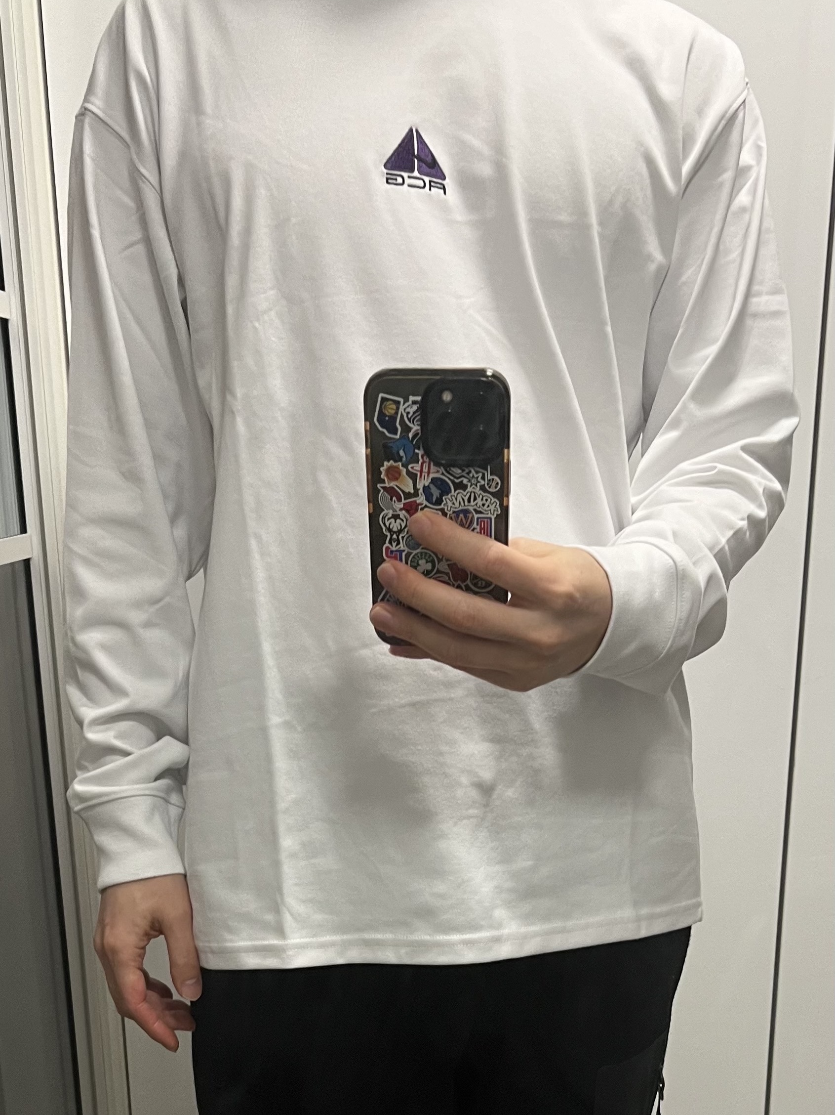 Nike ACG Lungs Long Sleeve T-Shirt Summit White - Asia 착용 스타일