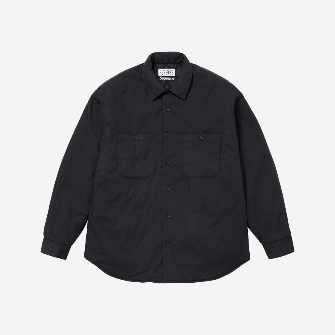 Supreme x MM6 Maison Margiela Padded Shirt Black - 24SS 상세 이미지 1