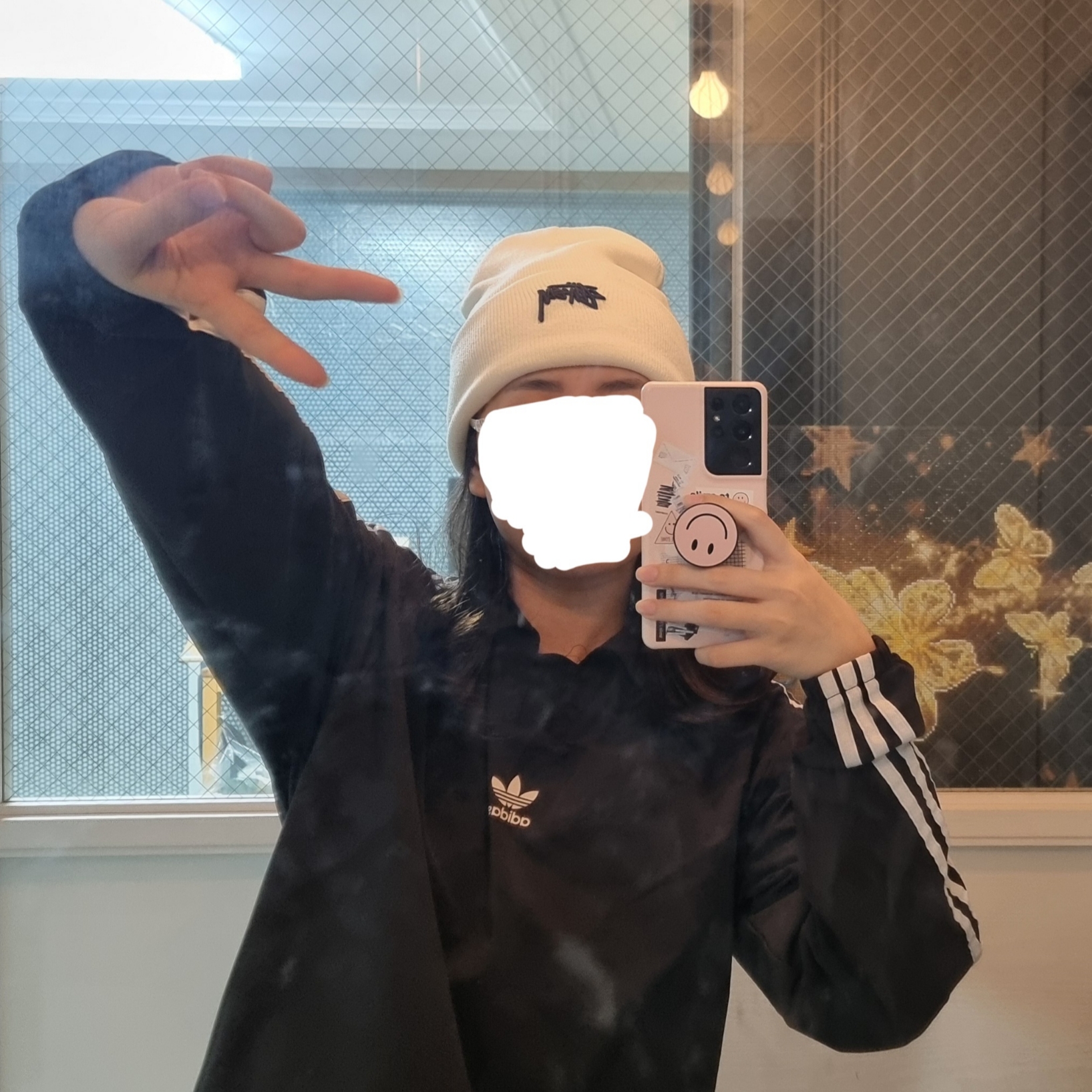 Nike x Stussy NRG Cuffed Beanie Summit White 착용 스타일