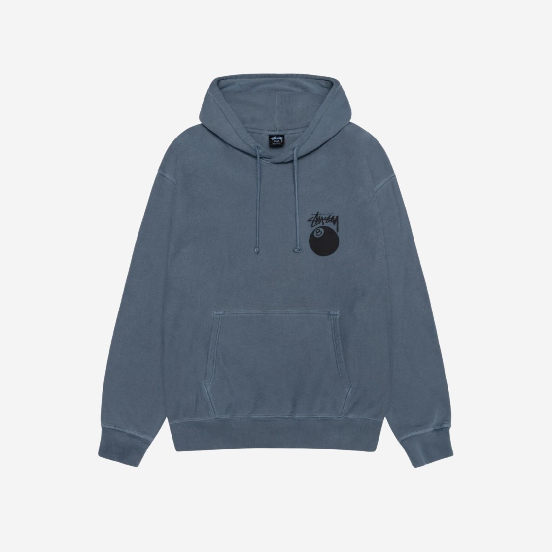 Stussy 8 Ball Hoodie Pigment Dyed Navy 상세 이미지 2