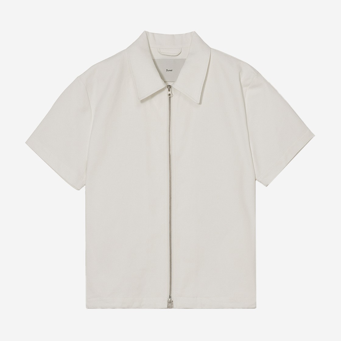 Dunst Collared Zip-Up Shirt Off White 상세 이미지 1