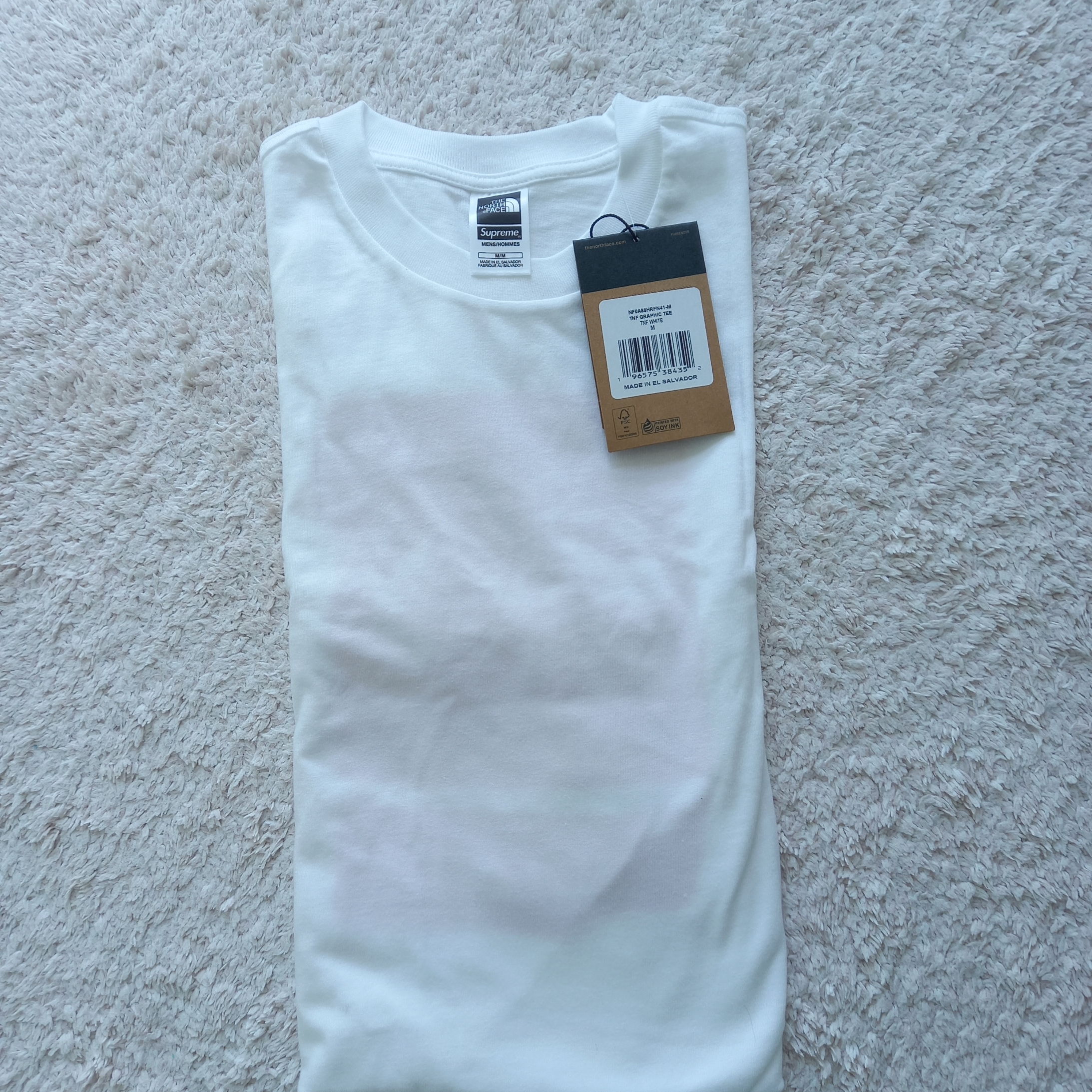 Supreme x The North Face S/S Top White - 24SS 착용 스타일 - 2
