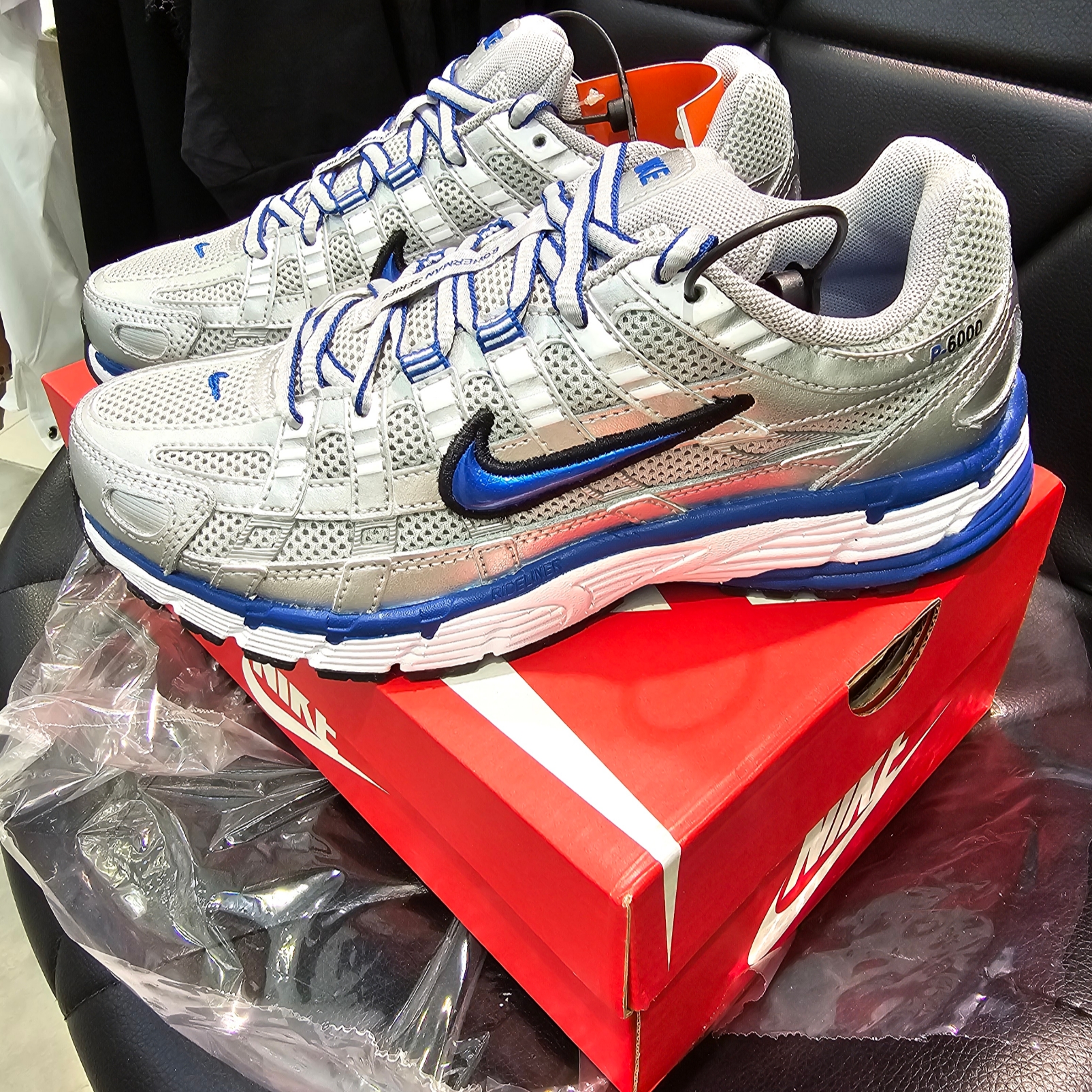 (W) Nike P-6000 Laser Blue 착용 스타일 - 7