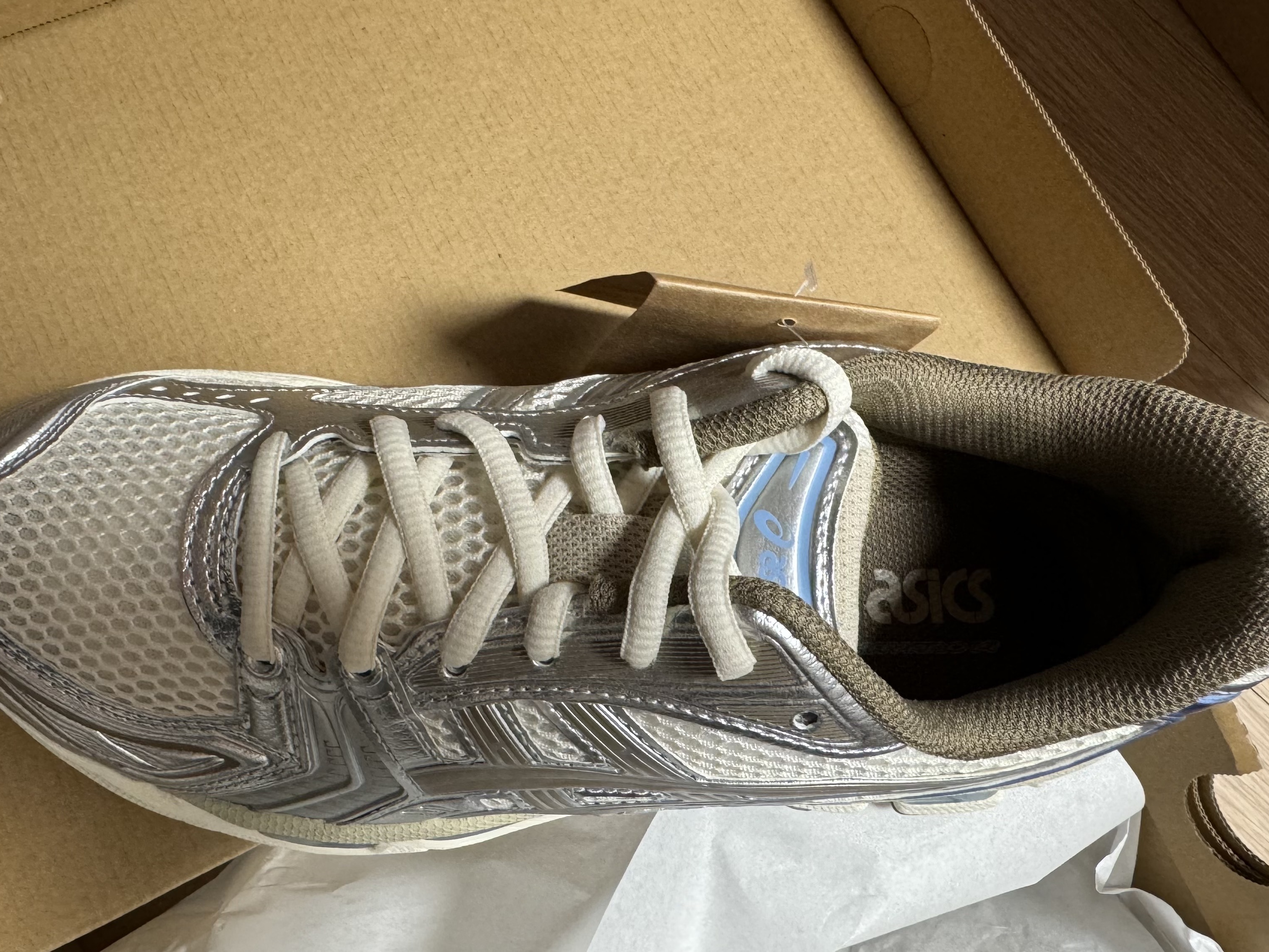 (W) Asics Gel-Kayano 14 Cream Pepper 착용 스타일 - 2