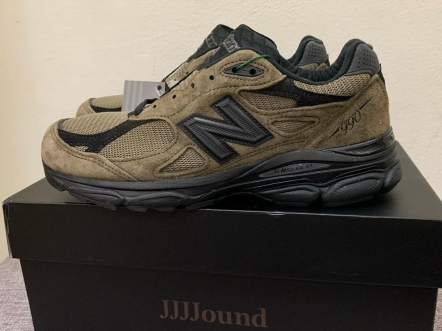 New Balance x JJJJound 990v3 Brown Black 착용 스타일
