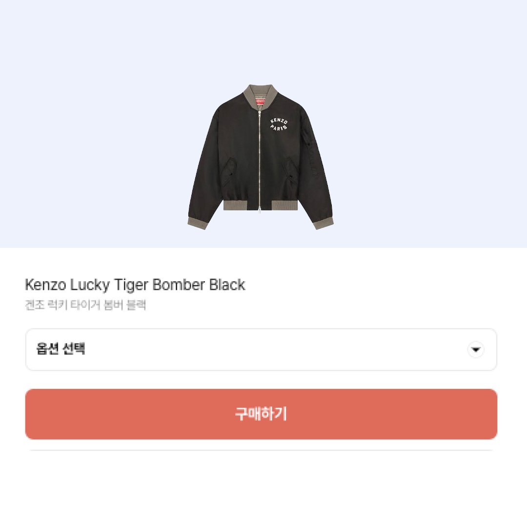 Kenzo Lucky Tiger Bomber Black 착용 스타일 - 2