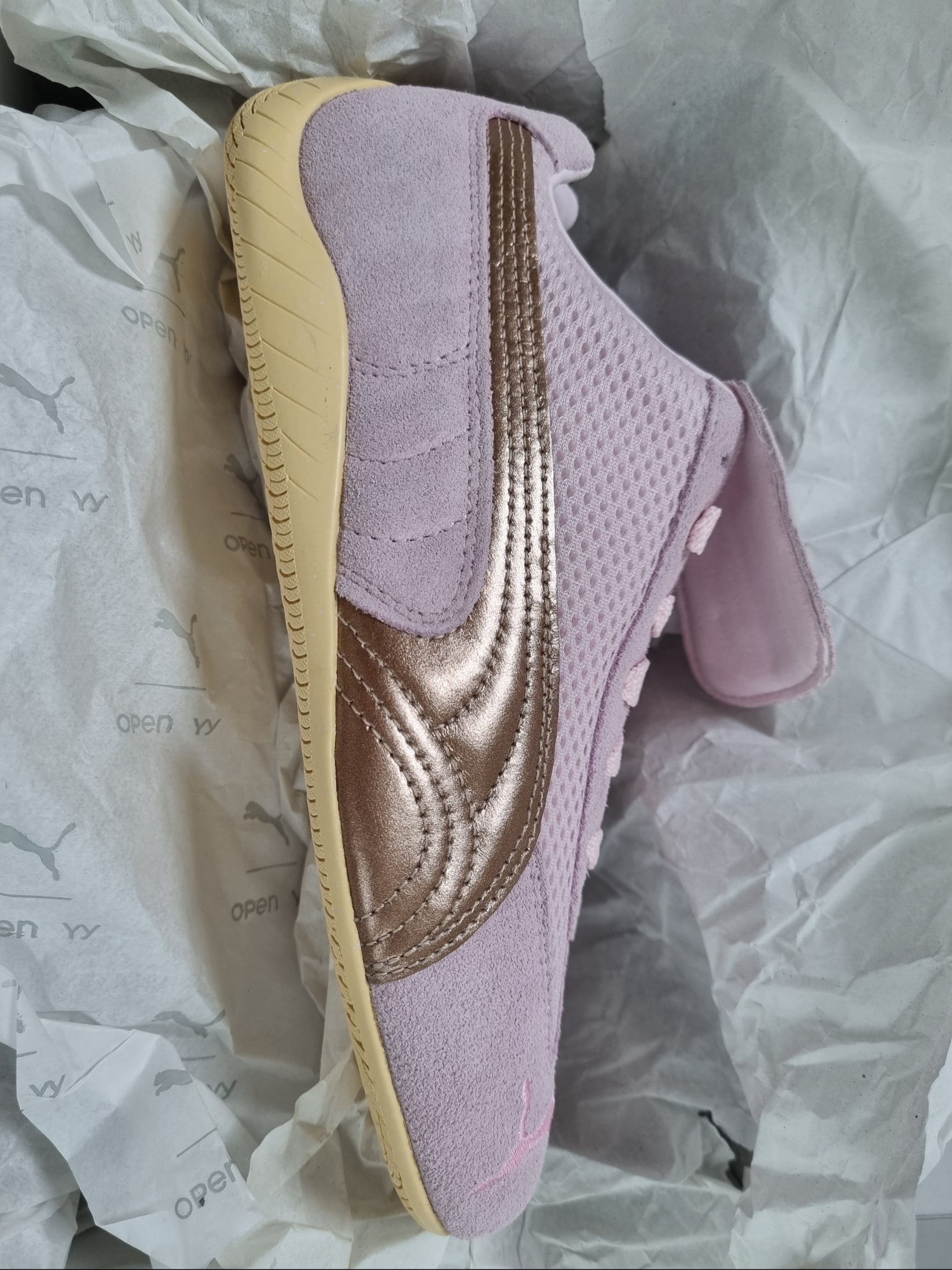 Puma x Open Yy Speedcat Whisp of Pink Chamomile 착용 스타일 - 2