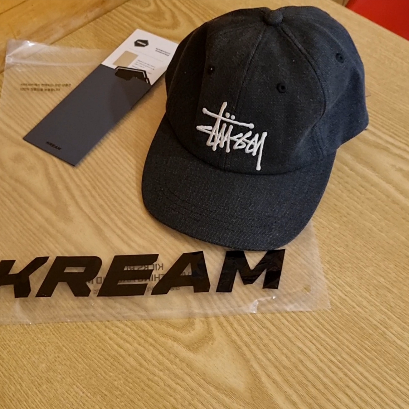 Stussy Canvas Big Basic Low Pro Cap Black 착용 스타일