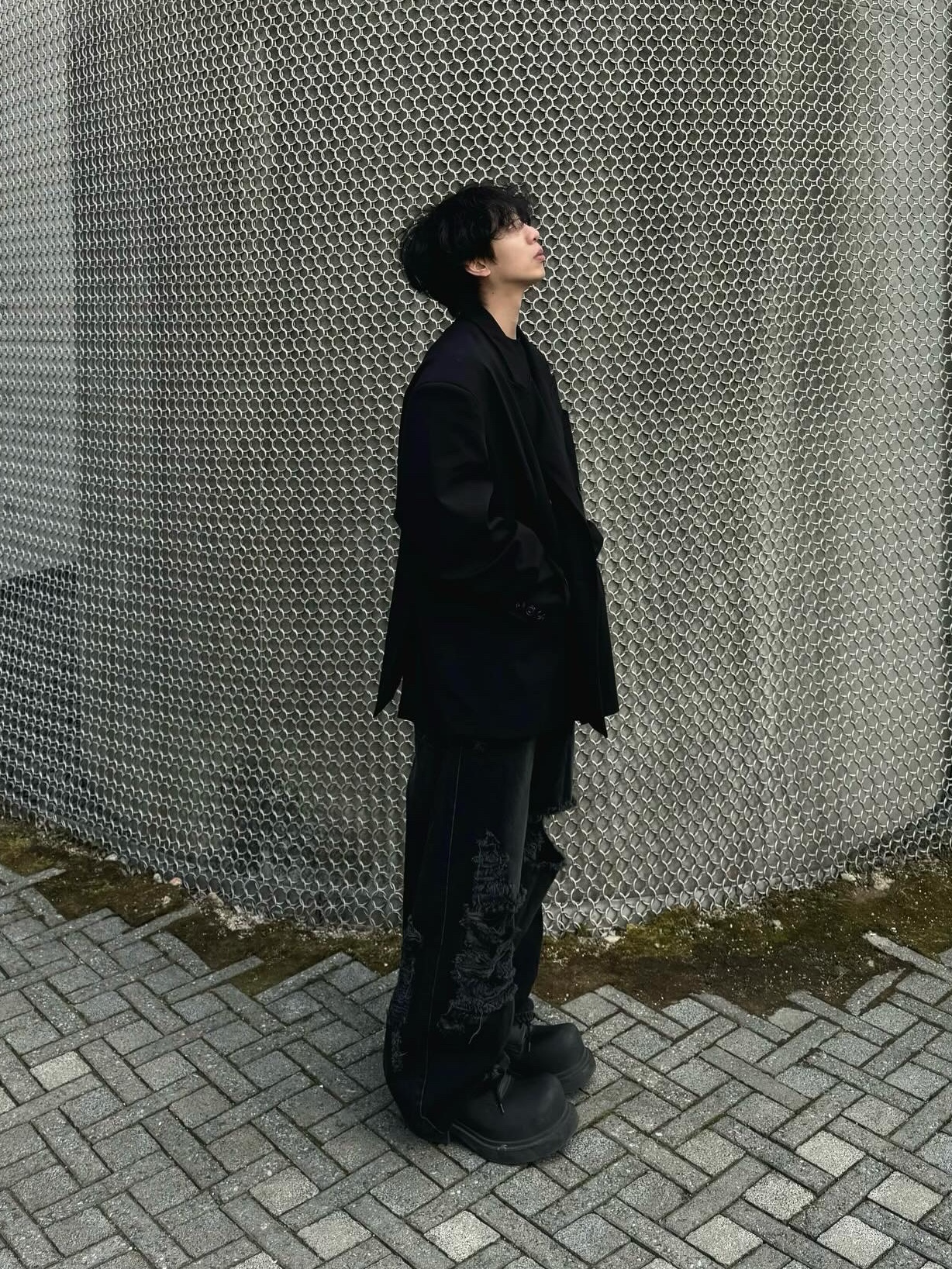Balenciaga Steroid Derby Black 착용 스타일 - 4