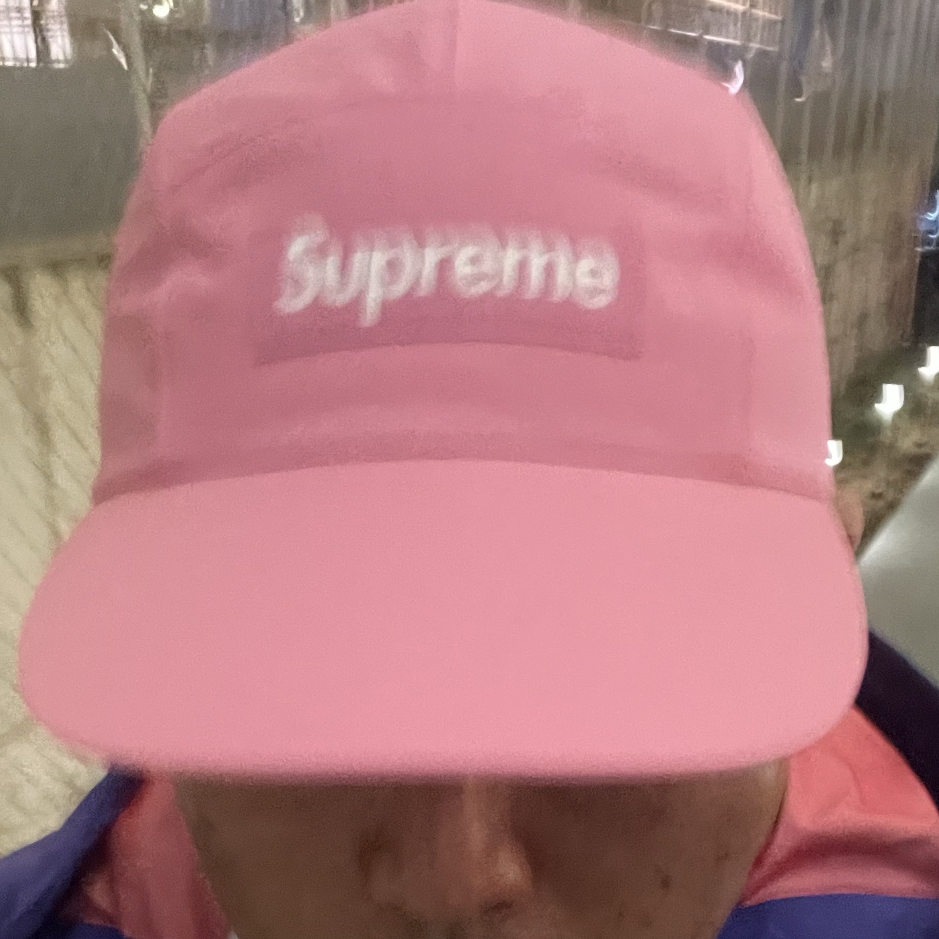 Supreme Gore-Tex Polartec Long Bill Camp Cap Pink - 22SS, Supreme Gore-Tex Taped Seam Shell Jacket Purple - 24SS 착용 스타일 - 3