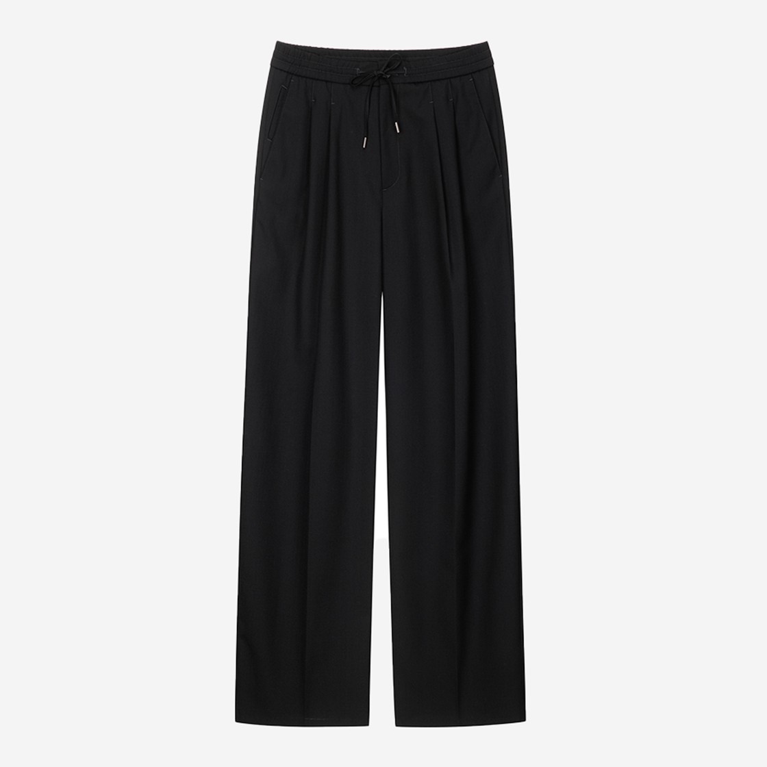 Dunst Lounge Wool Slacks Black 상세 이미지 1