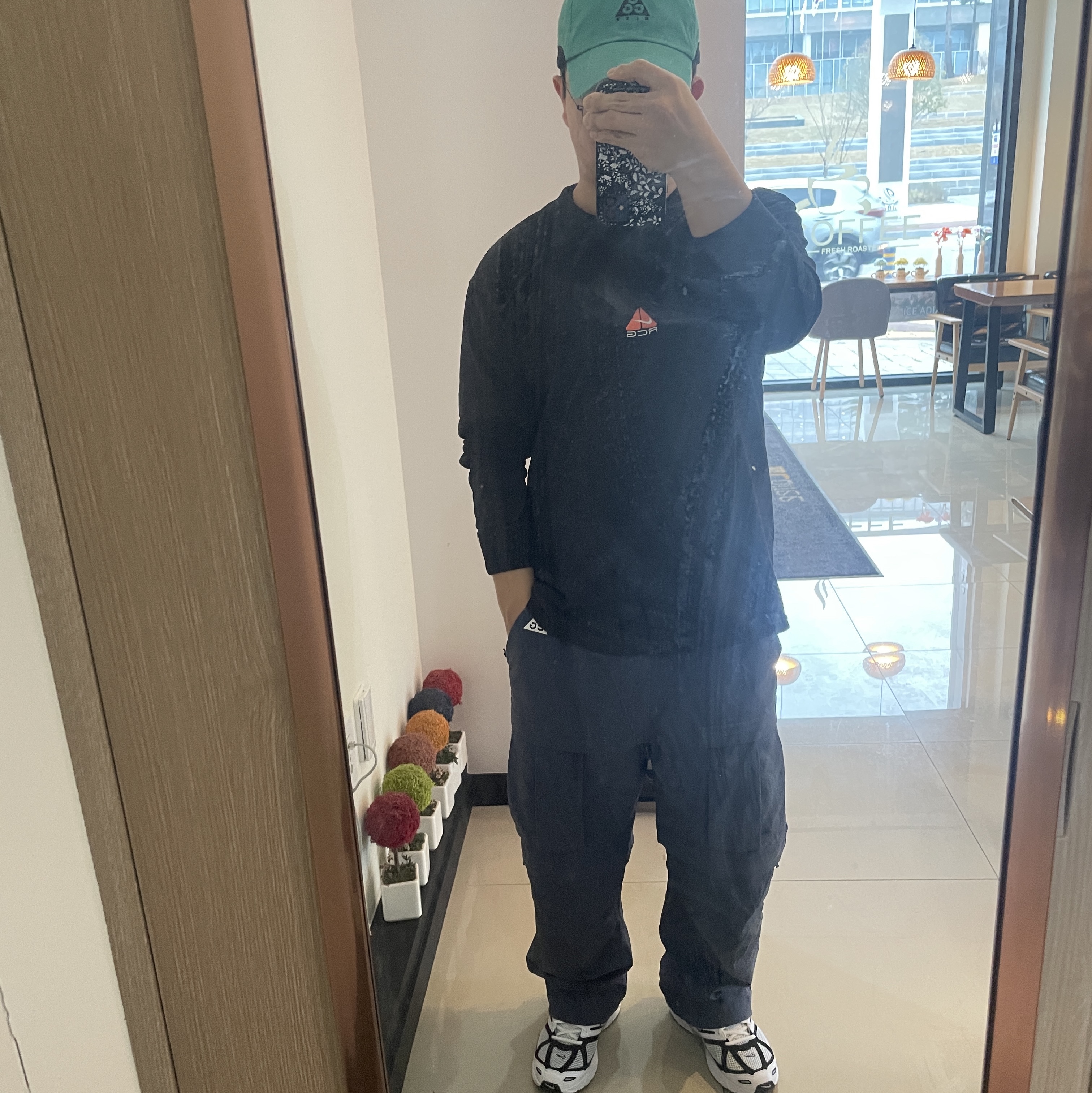 Nike Air Pegasus 2K5 White Black, Nike ACG LBR Lungs T-Shirt Black - Asia 착용 스타일