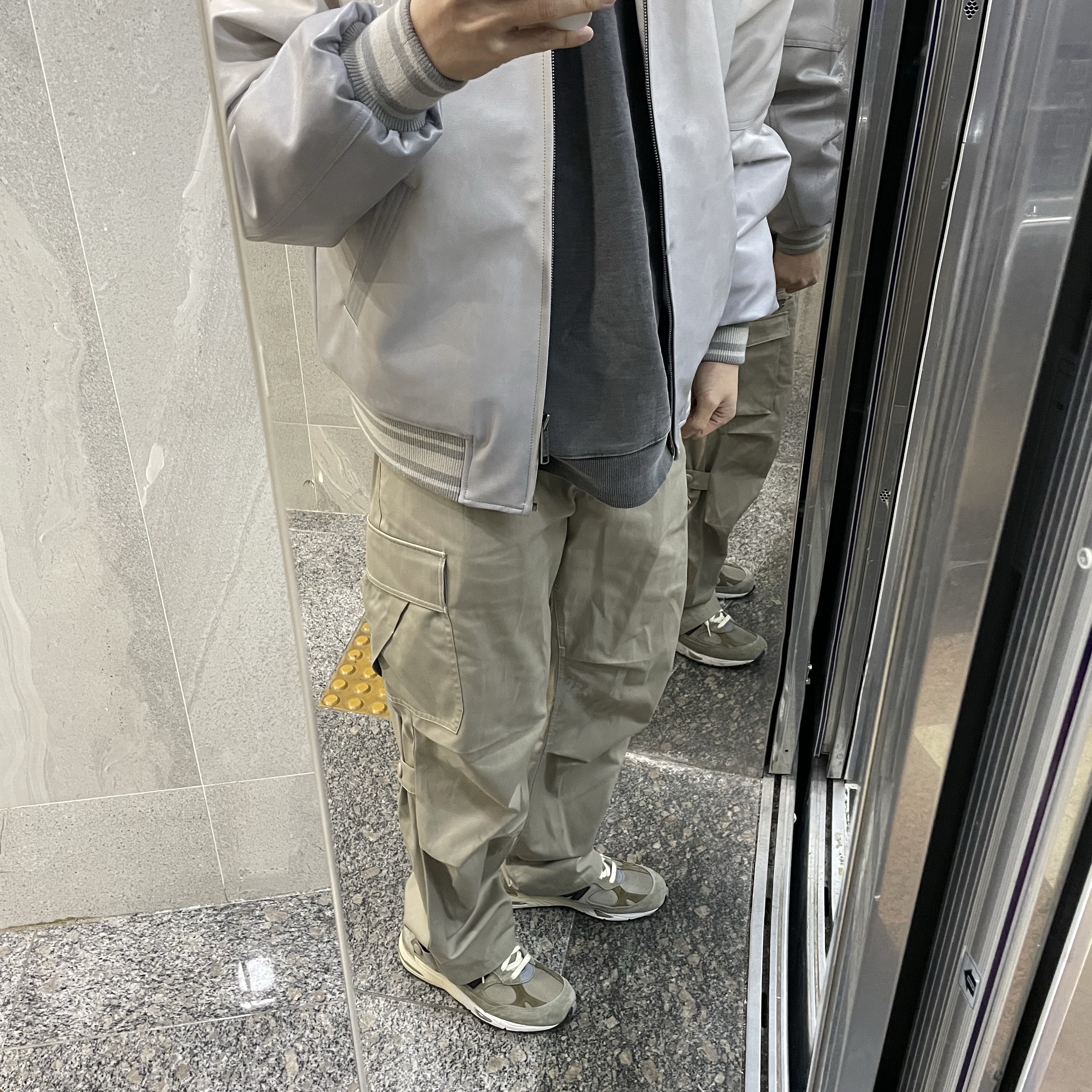 New Balance x JJJJound 991 Made in UK Grey 착용 스타일