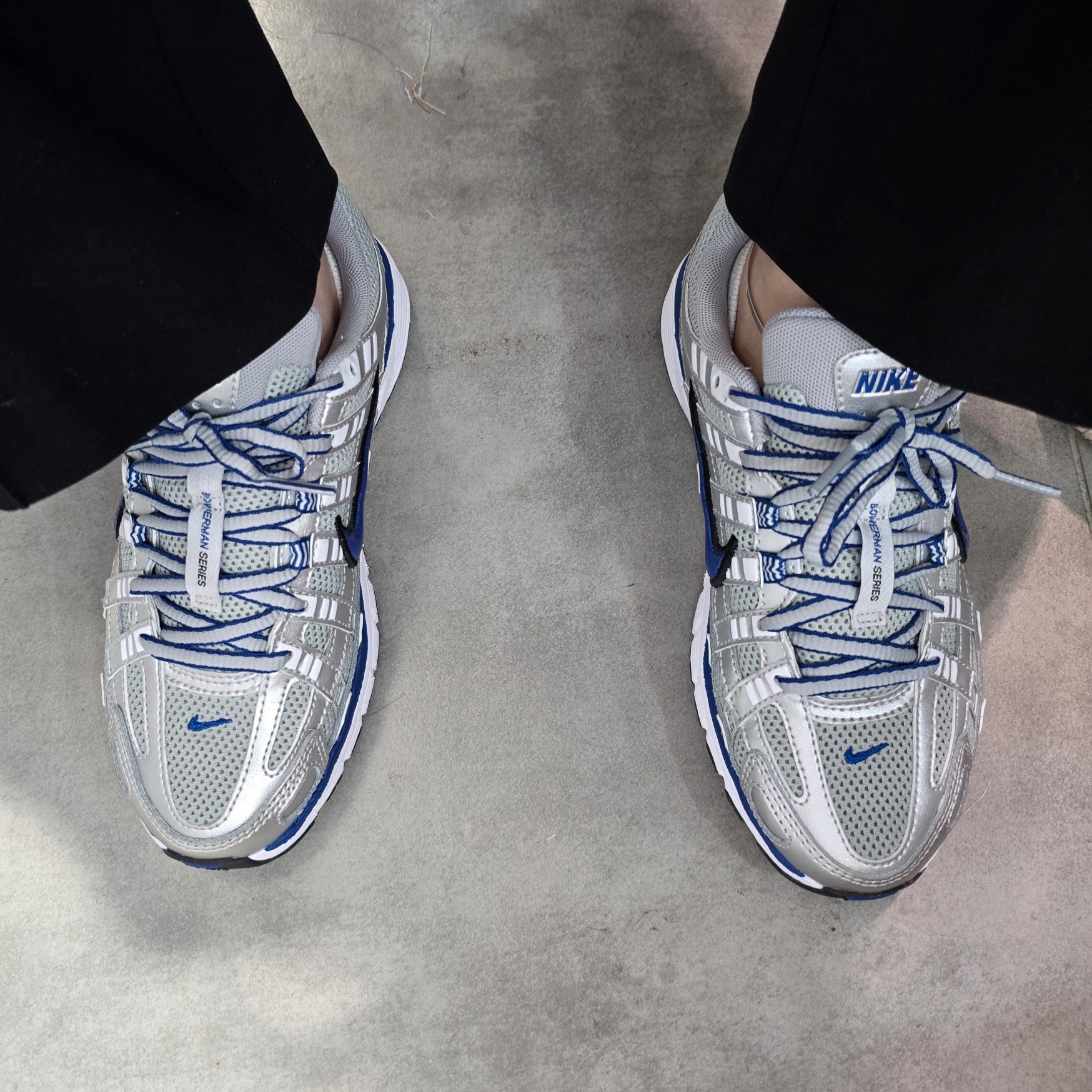 (W) Nike P-6000 Laser Blue 착용 스타일 - 4