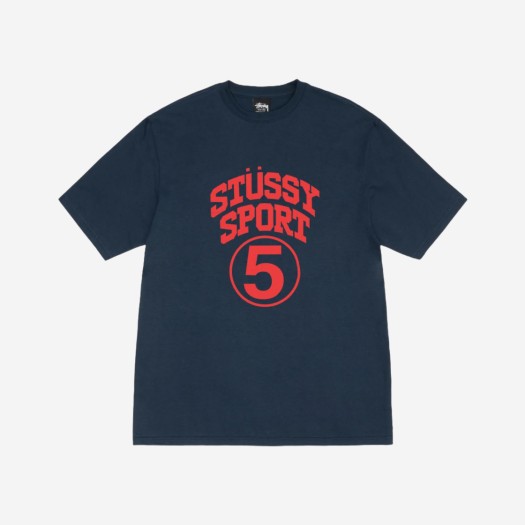 스투시 5 스포츠 티셔츠 네이비