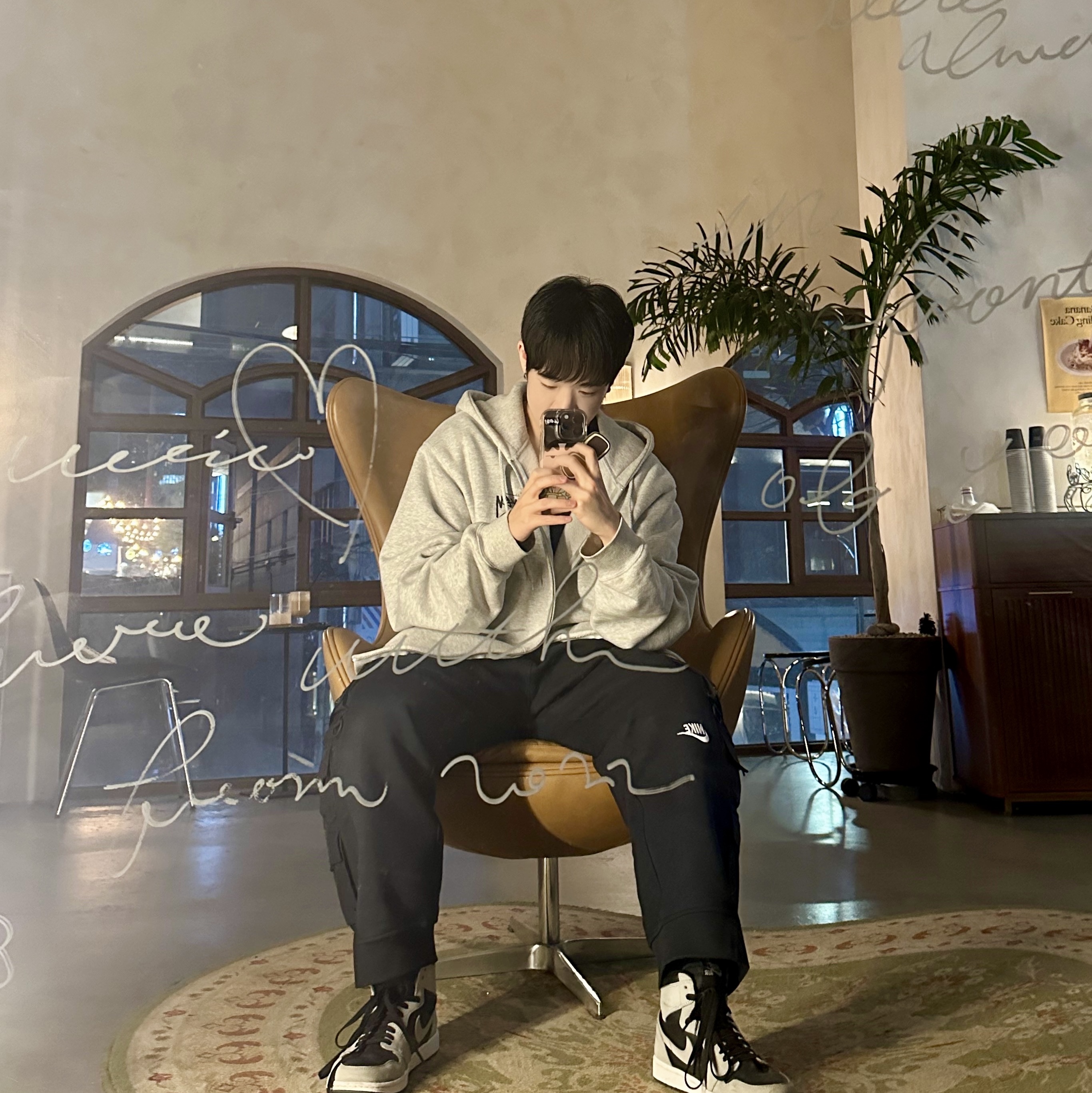 Jordan 1 Retro High OG Shadow 2.0, Nike x Peaceminusone Wide Pants Black (DR0096-010) 착용 스타일