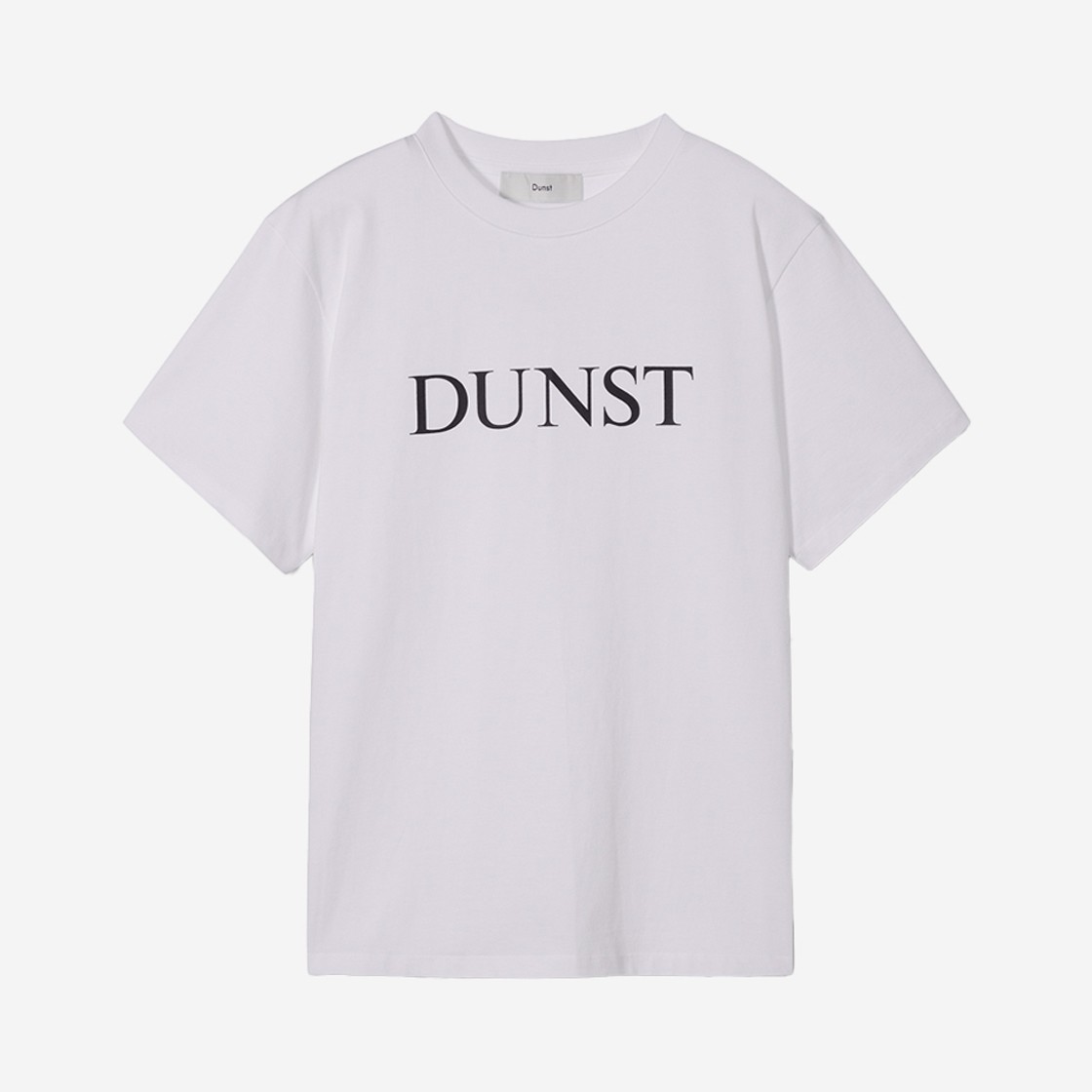 Dunst Unisex Serif Logo T-Shirt Off White 상세 이미지 1