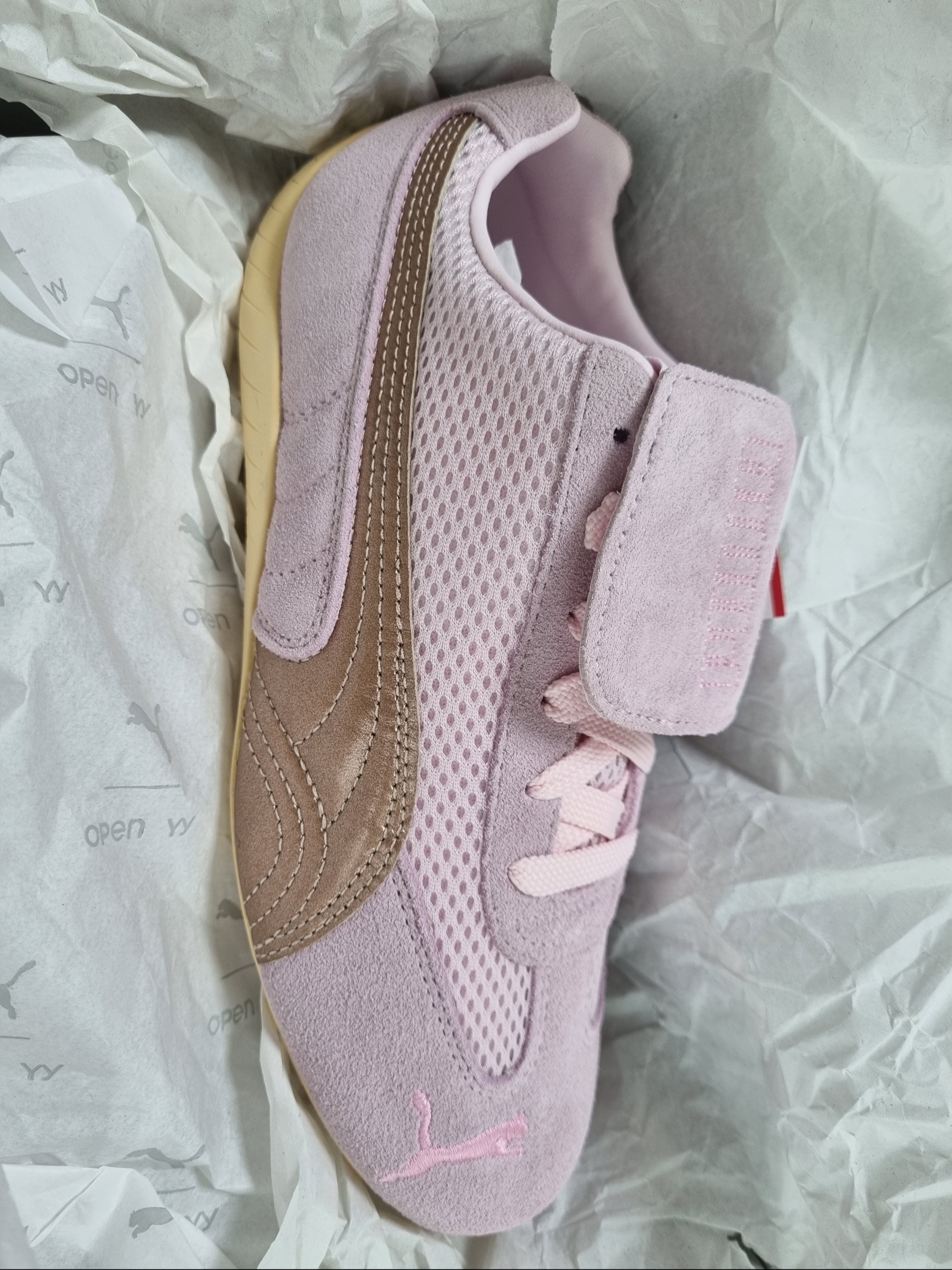 Puma x Open Yy Speedcat Whisp of Pink Chamomile 착용 스타일 - 1
