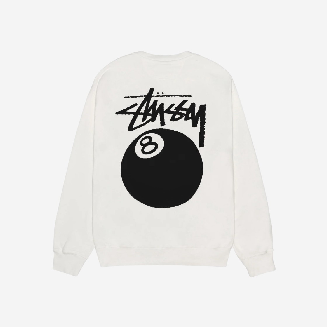 Stussy 8 Ball Crew Pigment Dyed Natural 상세 이미지 1