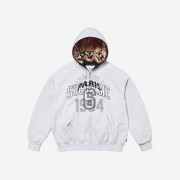 Supreme x MM6 Maison Margiela Zip Up Hooded Sweatshirt Ash Grey - 24SS