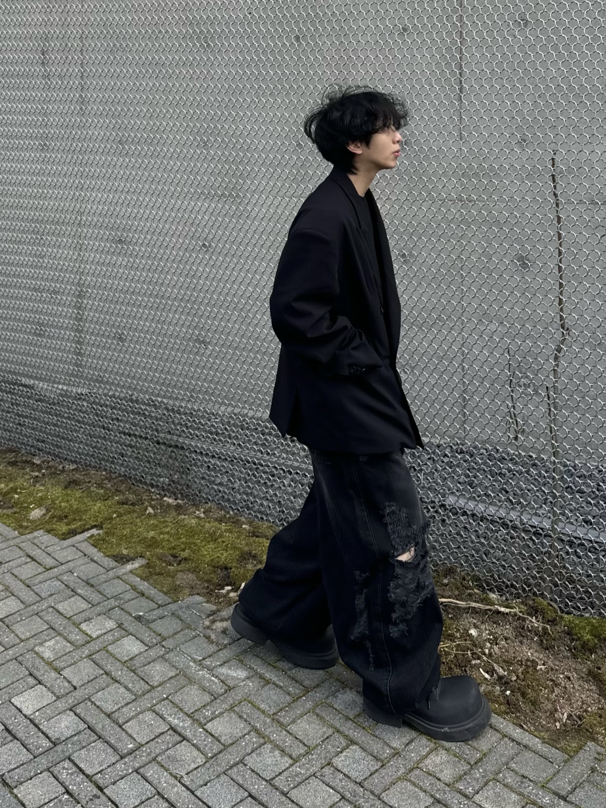 Balenciaga Steroid Derby Black 착용 스타일 - 2