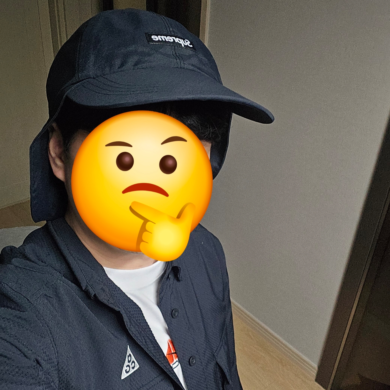 Supreme Gore-Tex Sunshield Hat Black - 24SS 착용 스타일 - 1