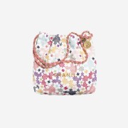 Chanel 22 Small Handbag Lace Patchwork & Gold Multicolor