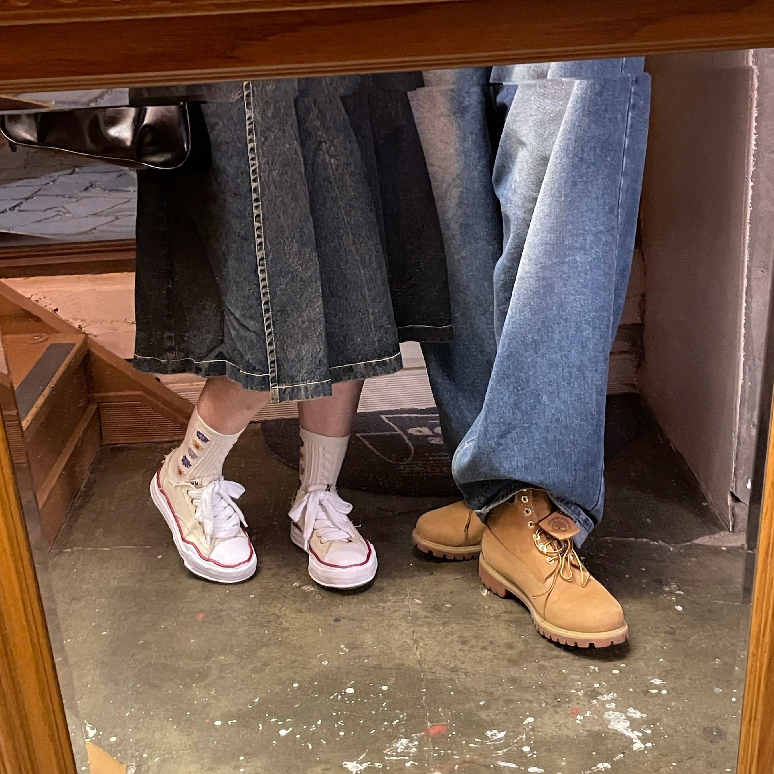 Maison Mihara Yasuhiro Peterson OG Sole Canvas Low-top Sneakers Natural, Timberland Premium 6 inch Waterproof Boot Wheat Nubuck - Wide 착용 스타일