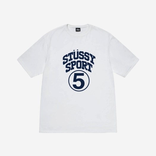 스투시 5 스포츠 티셔츠 화이트