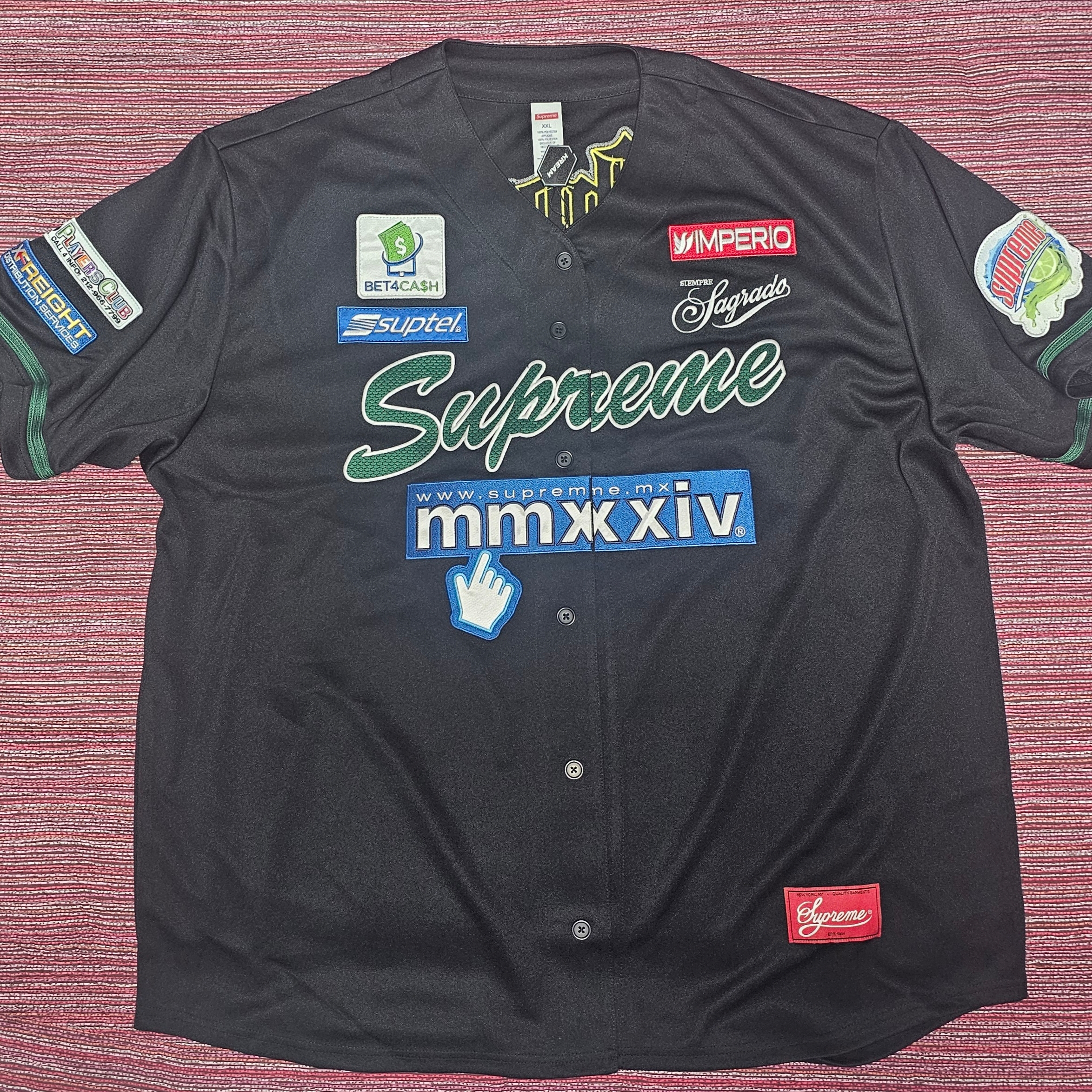 Supreme Chosen One Baseball Jersey Black - 24SS 착용 스타일 - 1