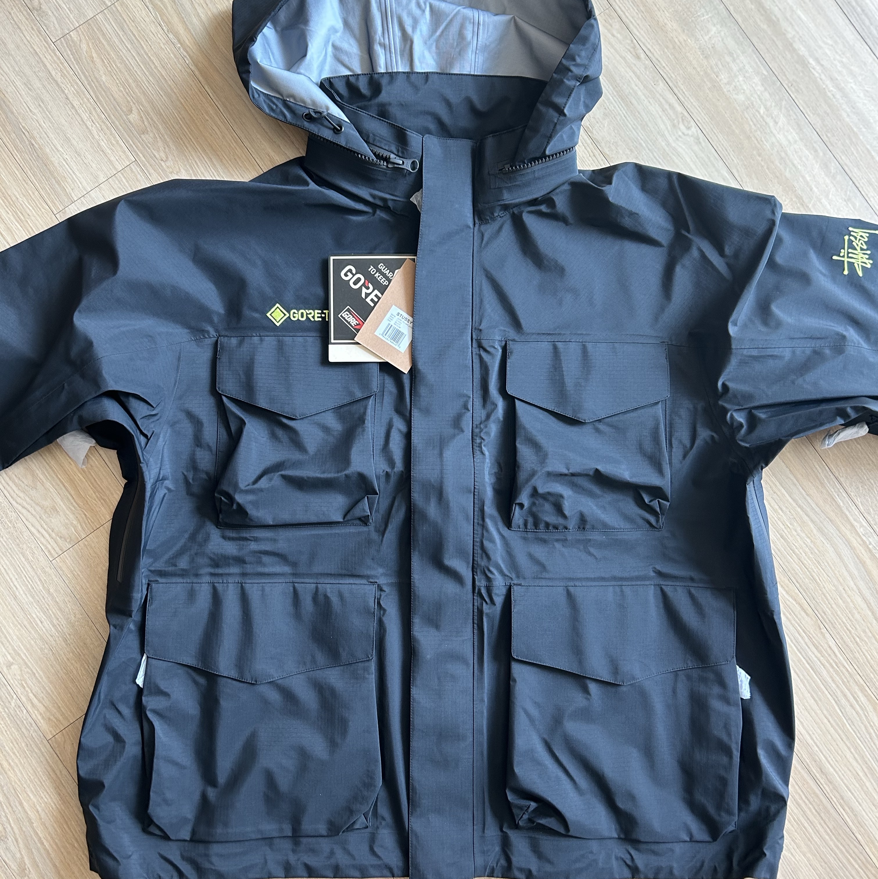 Stussy Gore-Tex M65 Jacket Black 착용 스타일 - 1