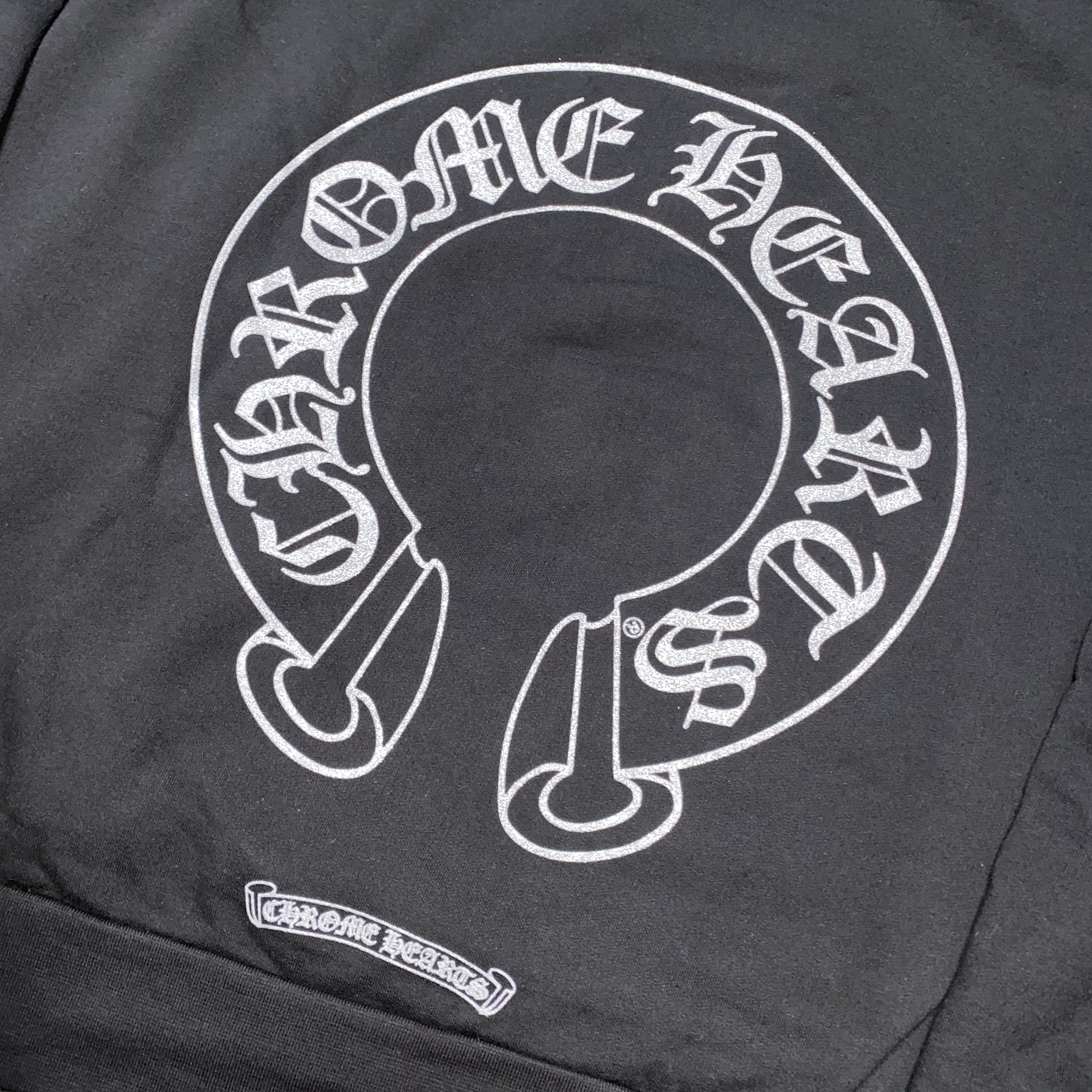 Chrome Hearts Silver Glitter Hoodie Black 착용 스타일