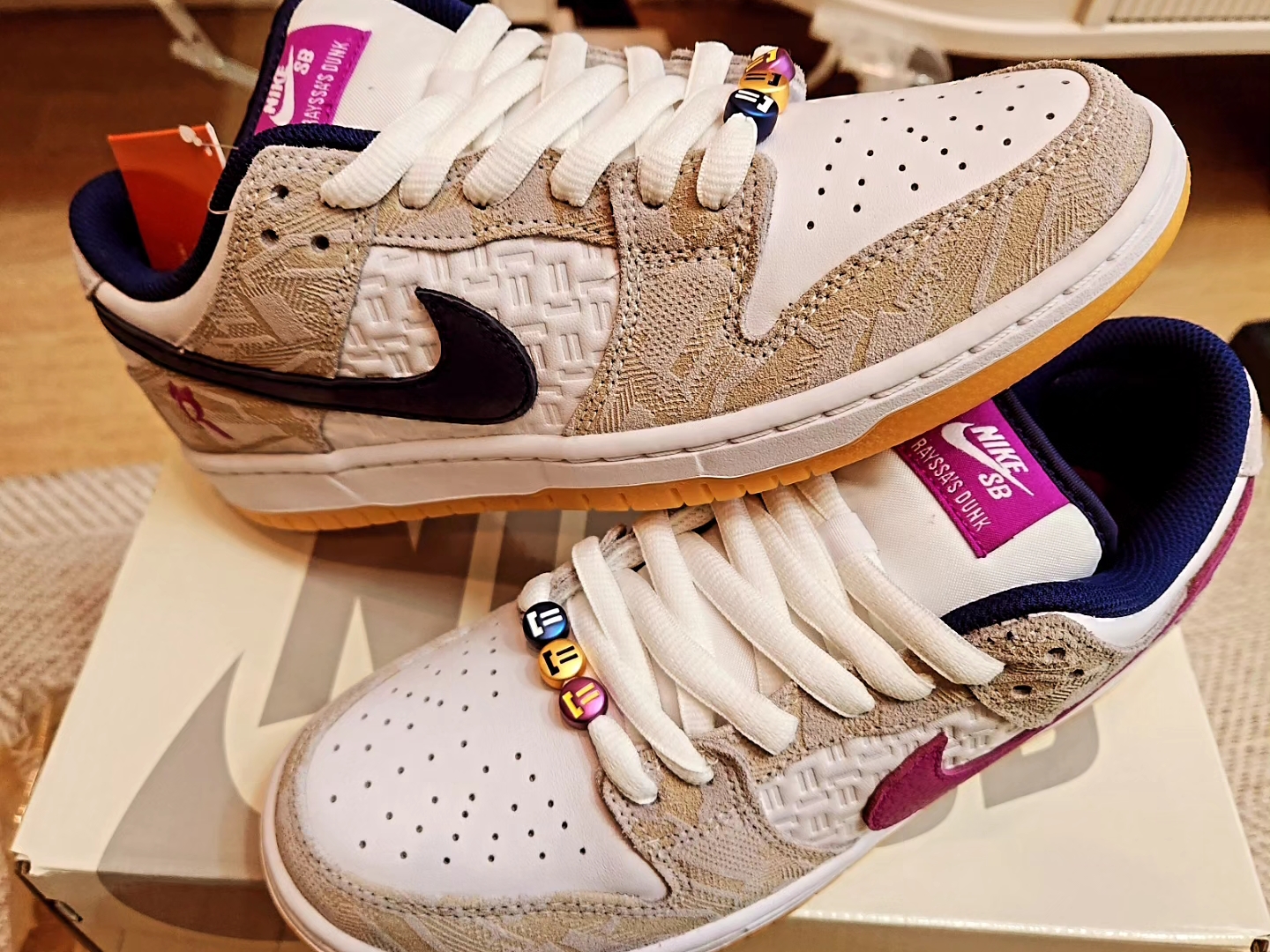 Nike x Rayssa Leal SB Dunk Low PRM Pure Platinum Vivid Purple 착용 스타일 - 1