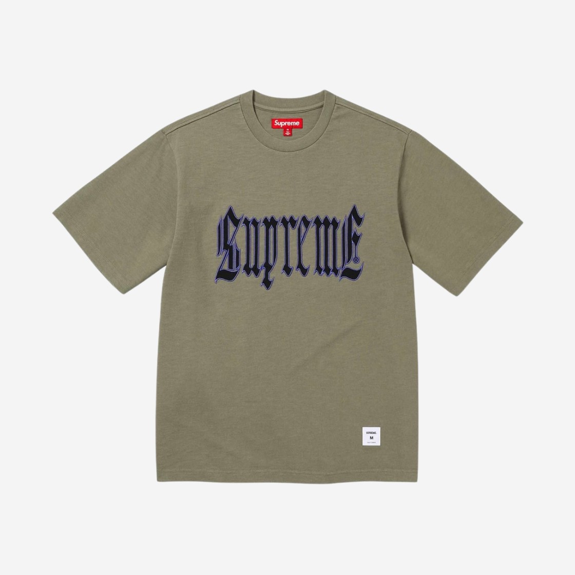 Supreme Old English S/S Top Olive - 24SS 상세 이미지 1