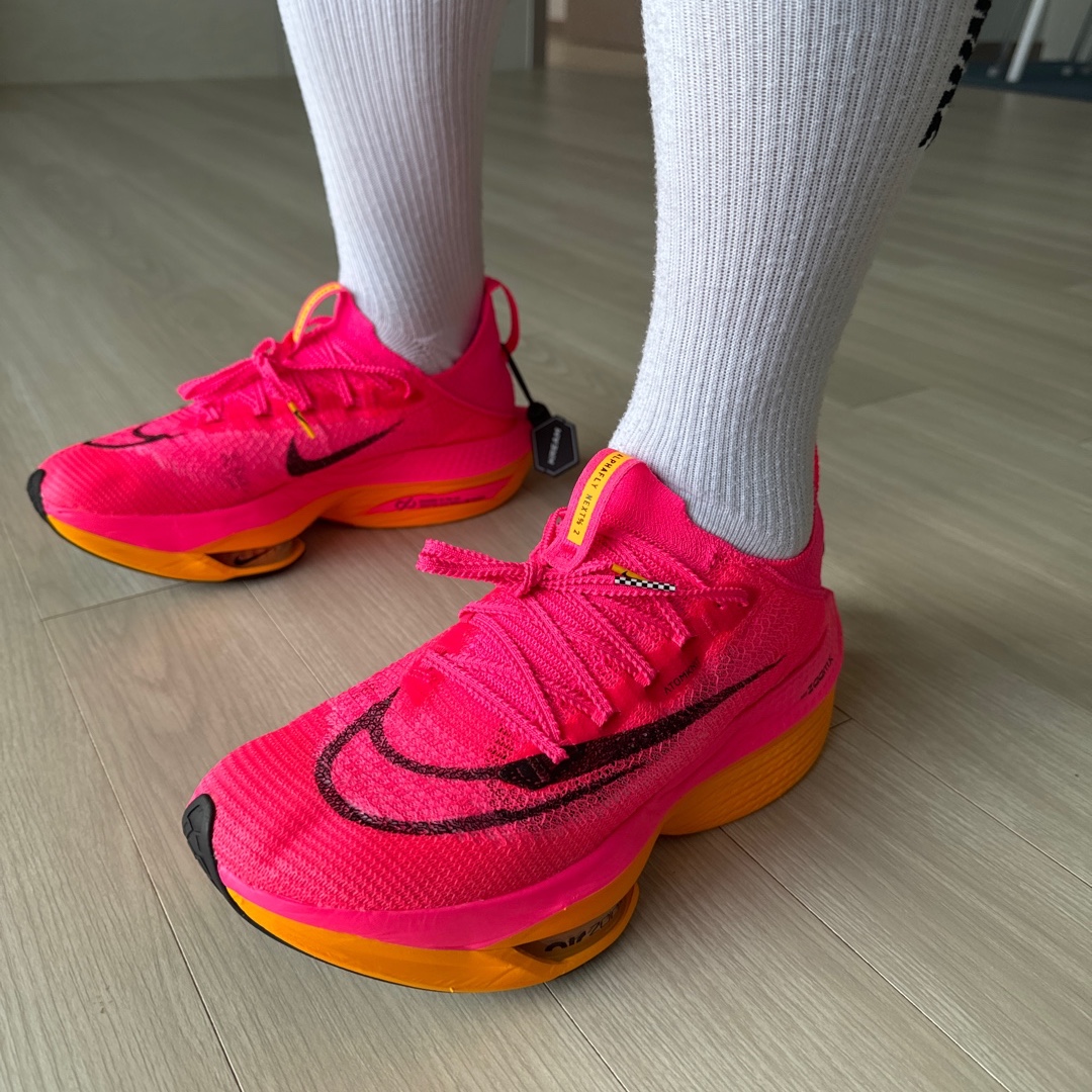Nike Air Zoom Alphafly Next% 2 Hyper Pink 착용 스타일