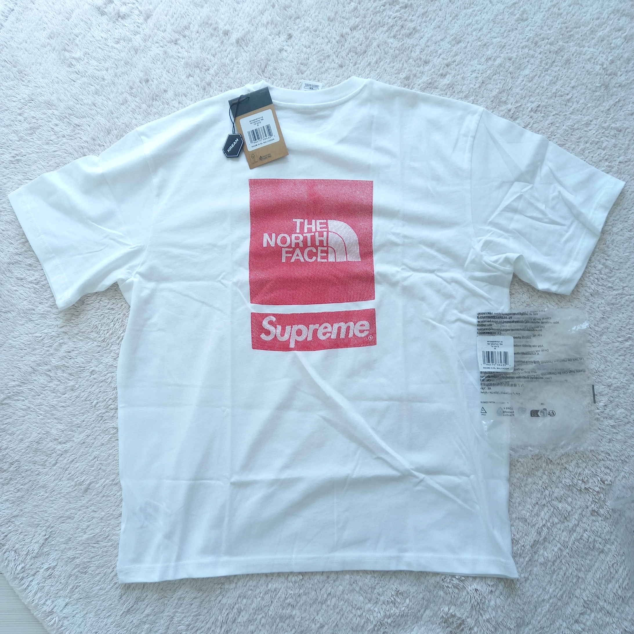 Supreme x The North Face S/S Top White - 24SS 착용 스타일 - 1