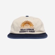 Hello Sunrise 90's Logo 6Panel Cap_Beige&Navy