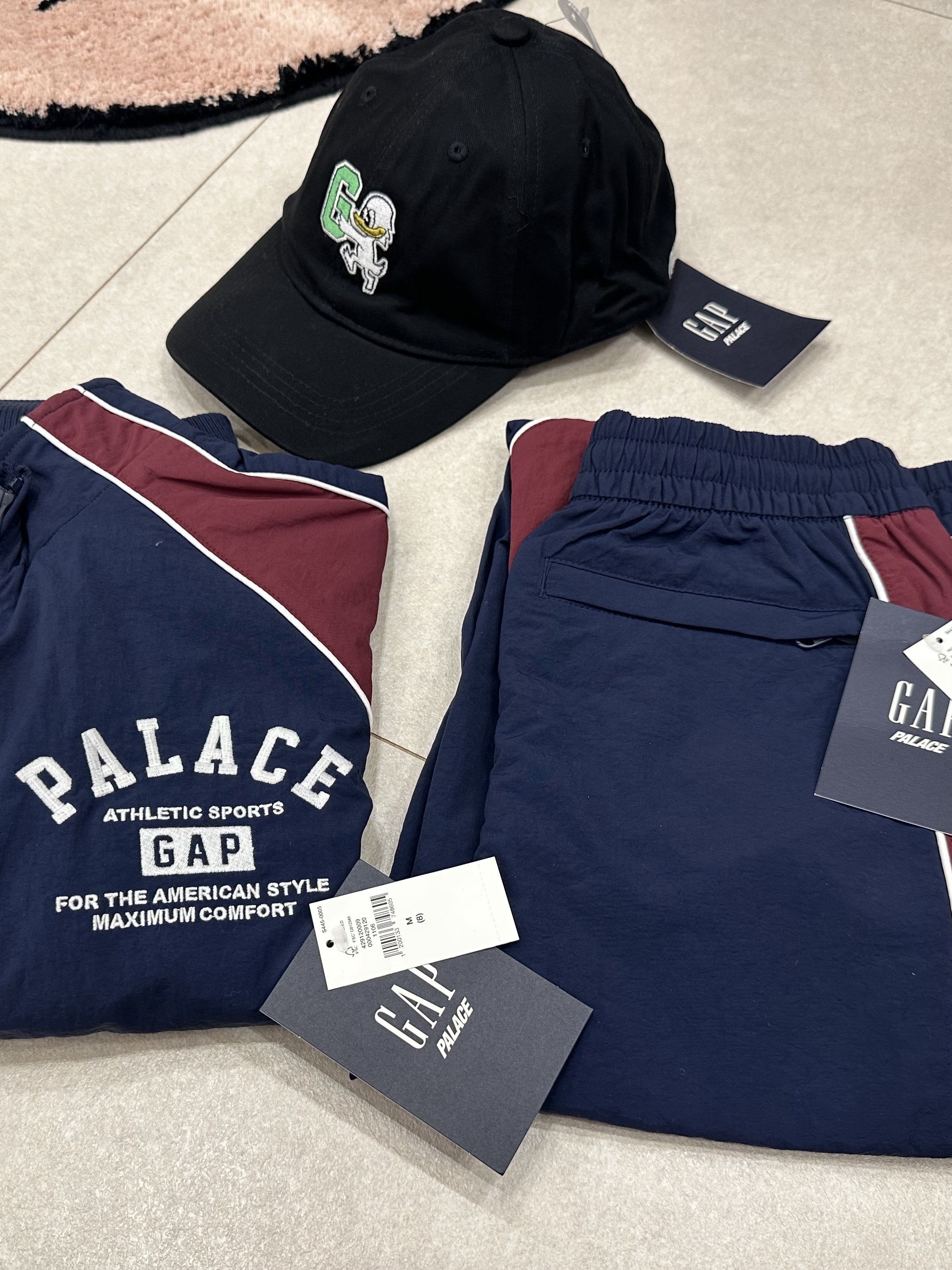 (Kids) Palace x Gap Nylon Track Top Navy Red - 24SS, Palace x Gap Nylon Track Top Navy Red - 24SS 착용 스타일 - 7